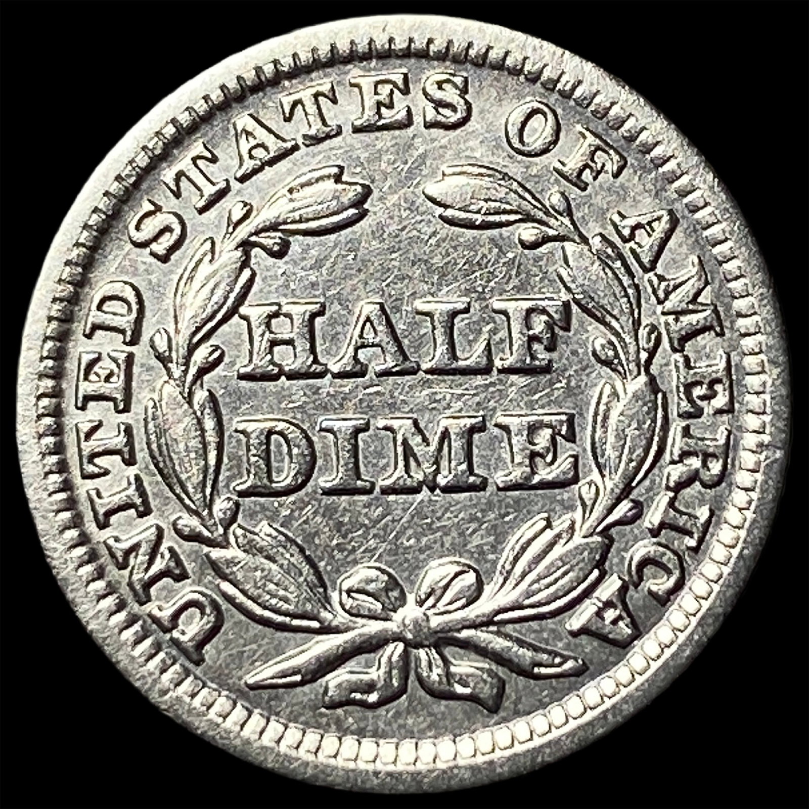 1845 Silver Half Dime UNCIRCULATED - 2