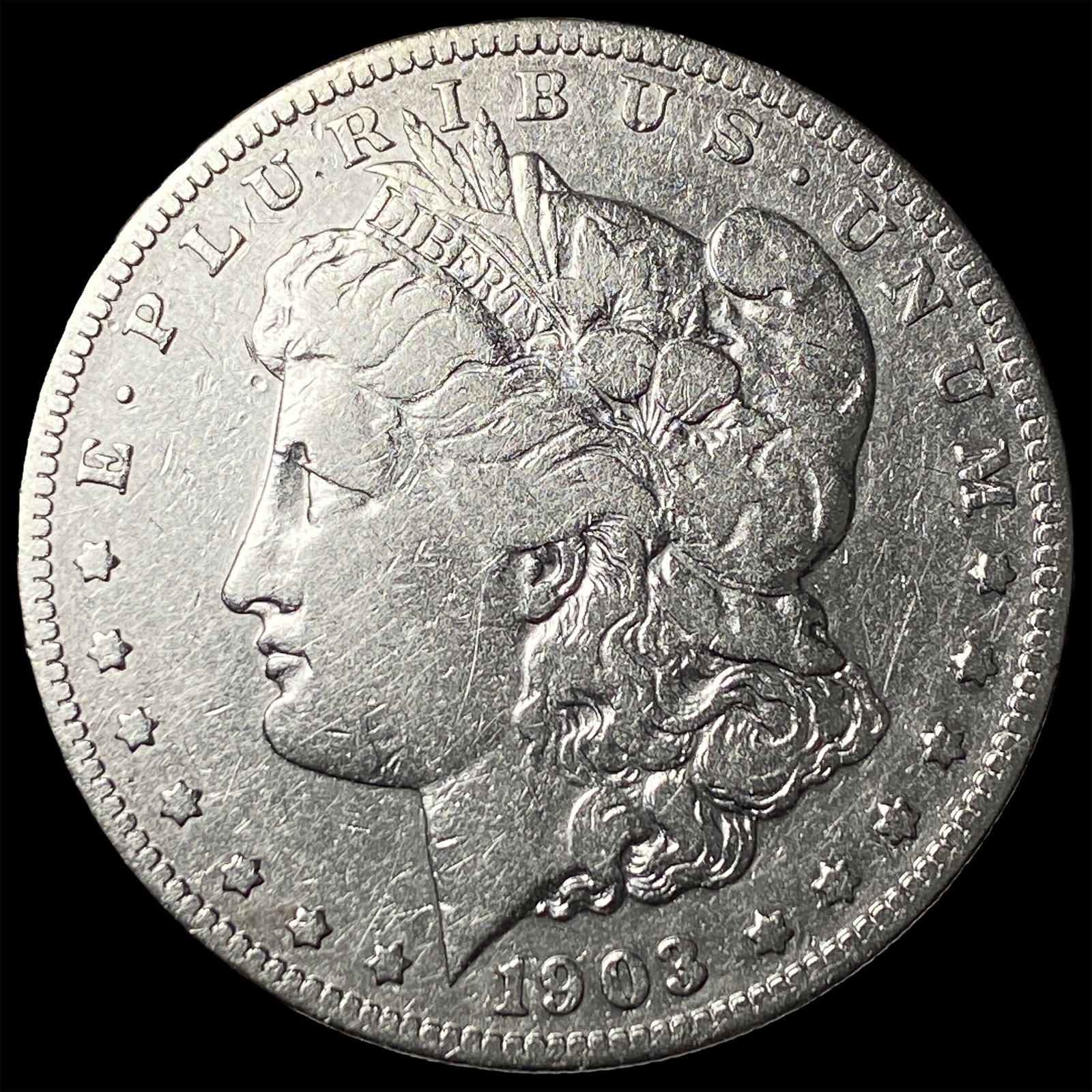 1903-S Silver Morgan Dollar NEARLY UNCIRCULATED: 1903-S Silver Morgan Dollar NEARLY UNCIRCULATED