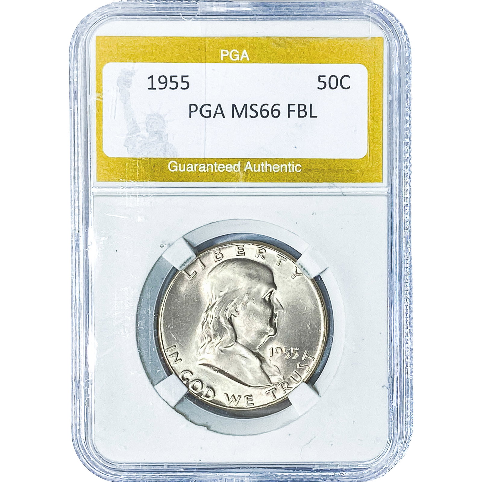 1955 Franklin Half Dollar PGA MS66FBL (1 of 2)