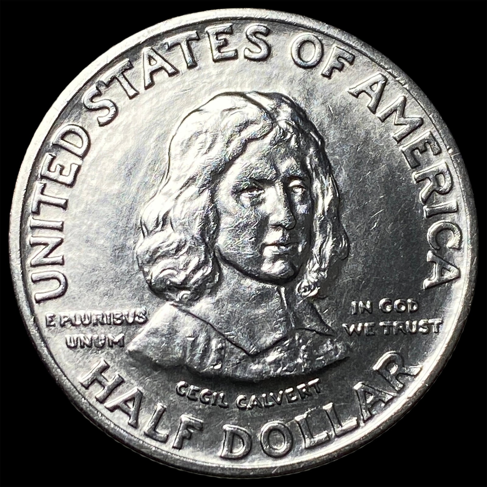1934 Maryland Tercentenary Silver Half Dollar GEM BU (1 of 2)