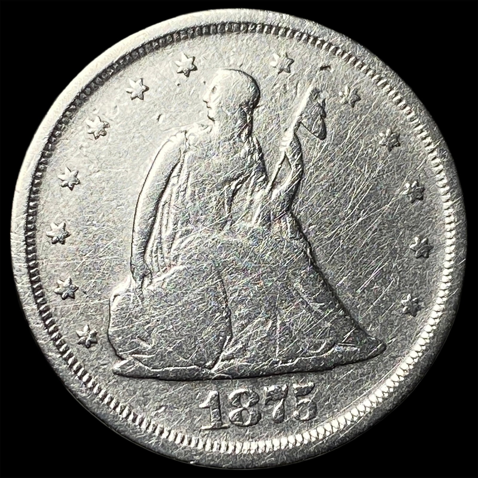 1875-S Silver Twenty Cents CHOICE AU (1 of 2)
