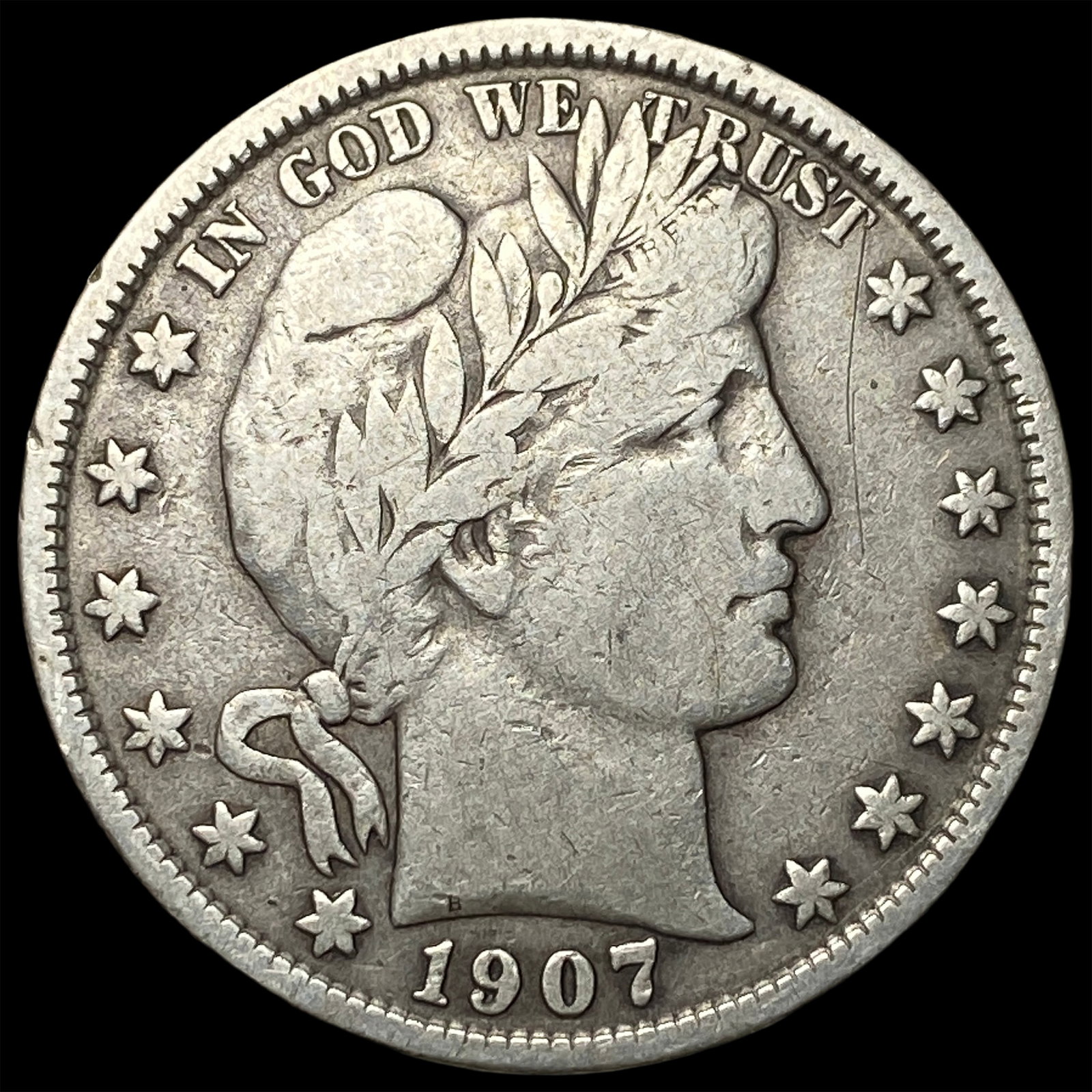 1907 Barber Half Dollar NEARLY UNCIRCULATED (1 of 2)
