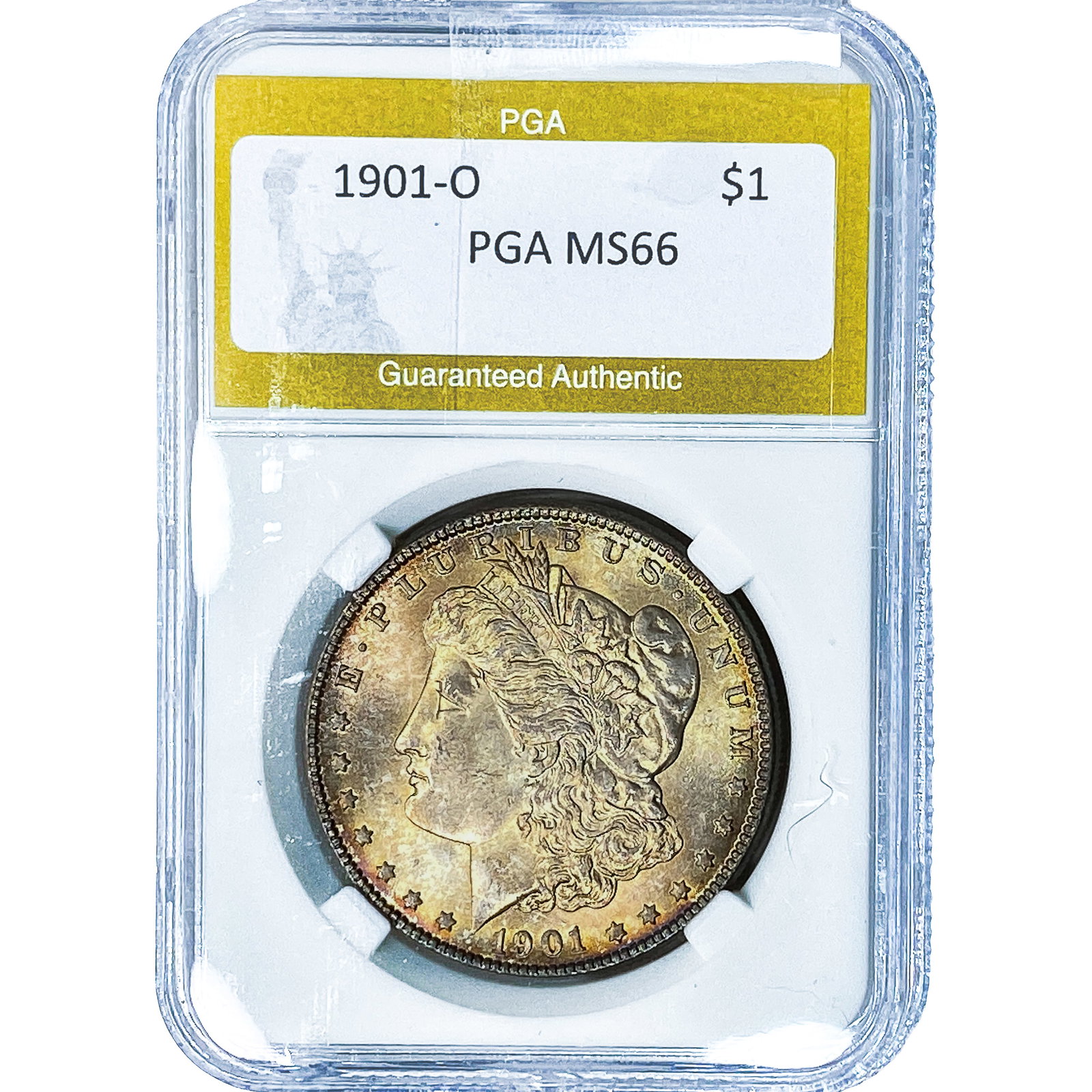 1901-O Morgan Silver Dollar PGA MS66: 1901-O Morgan Silver Dollar PGA MS66