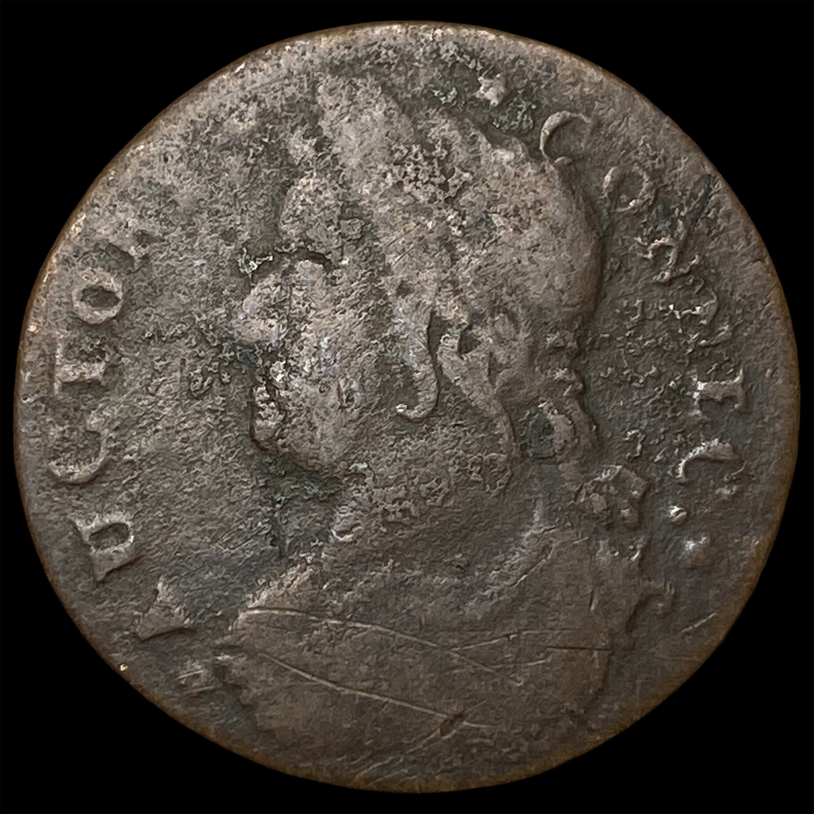 1794 UK Half Penny Conder Token Anglesey. NEARLY UNCIRCULATED: 1794 UK Half Penny Conder Token Anglesey. NEARLY UNCIRCULATED