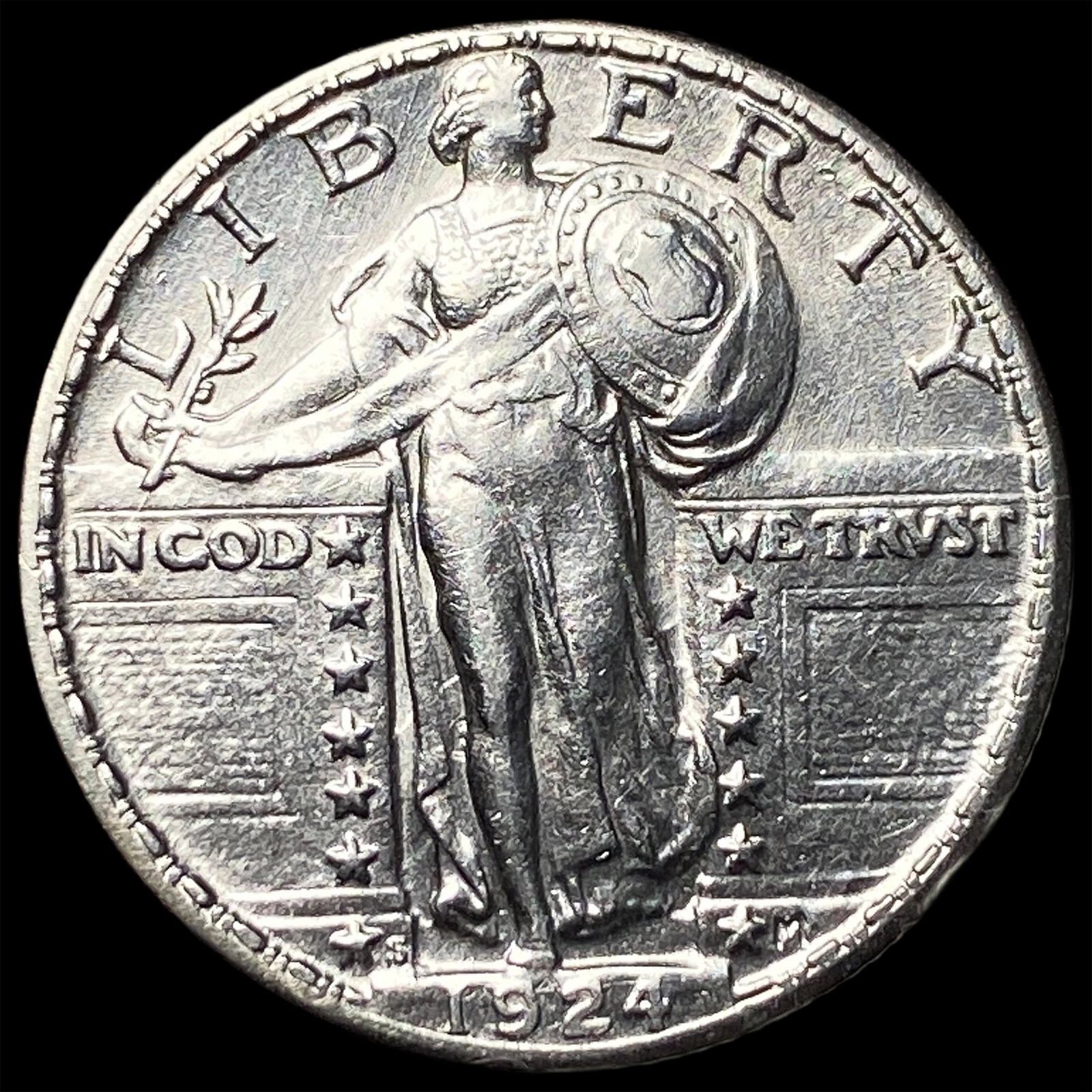 1924 Standing Liberty Silver Quarter UNCIRCULATED: 1924 Standing Liberty Silver Quarter UNCIRCULATED