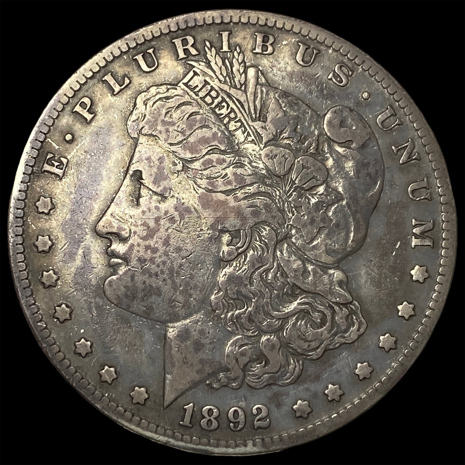 1892-S Silver Morgan Dollar HIGH GRADE: 1892-S Silver Morgan Dollar HIGH GRADE