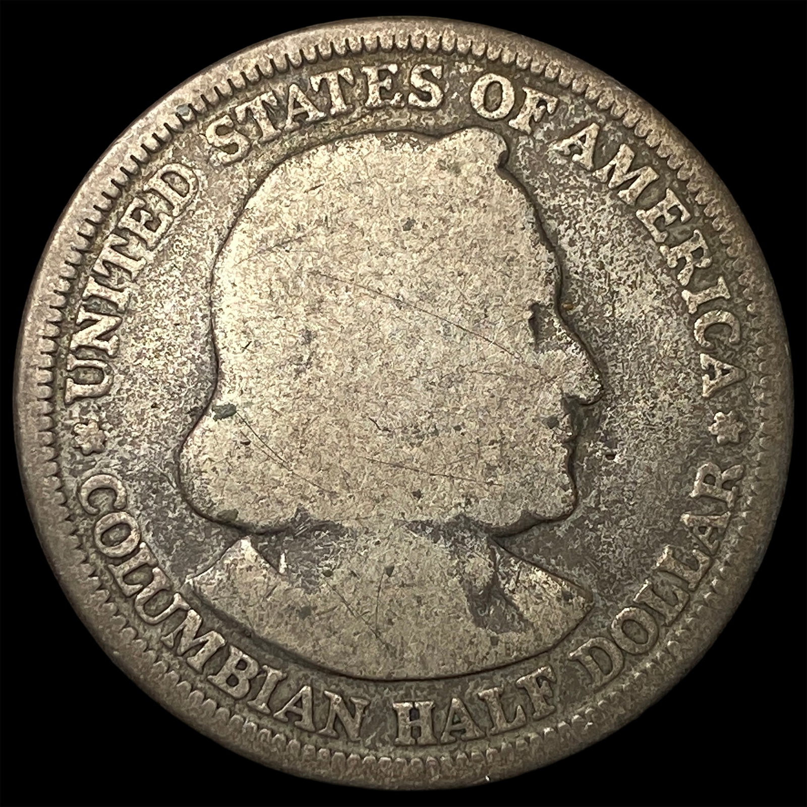 1893 Silver Columbian Half Dollar NICELY CIRCULATED: 1893 Silver Columbian Half Dollar NICELY CIRCULATED