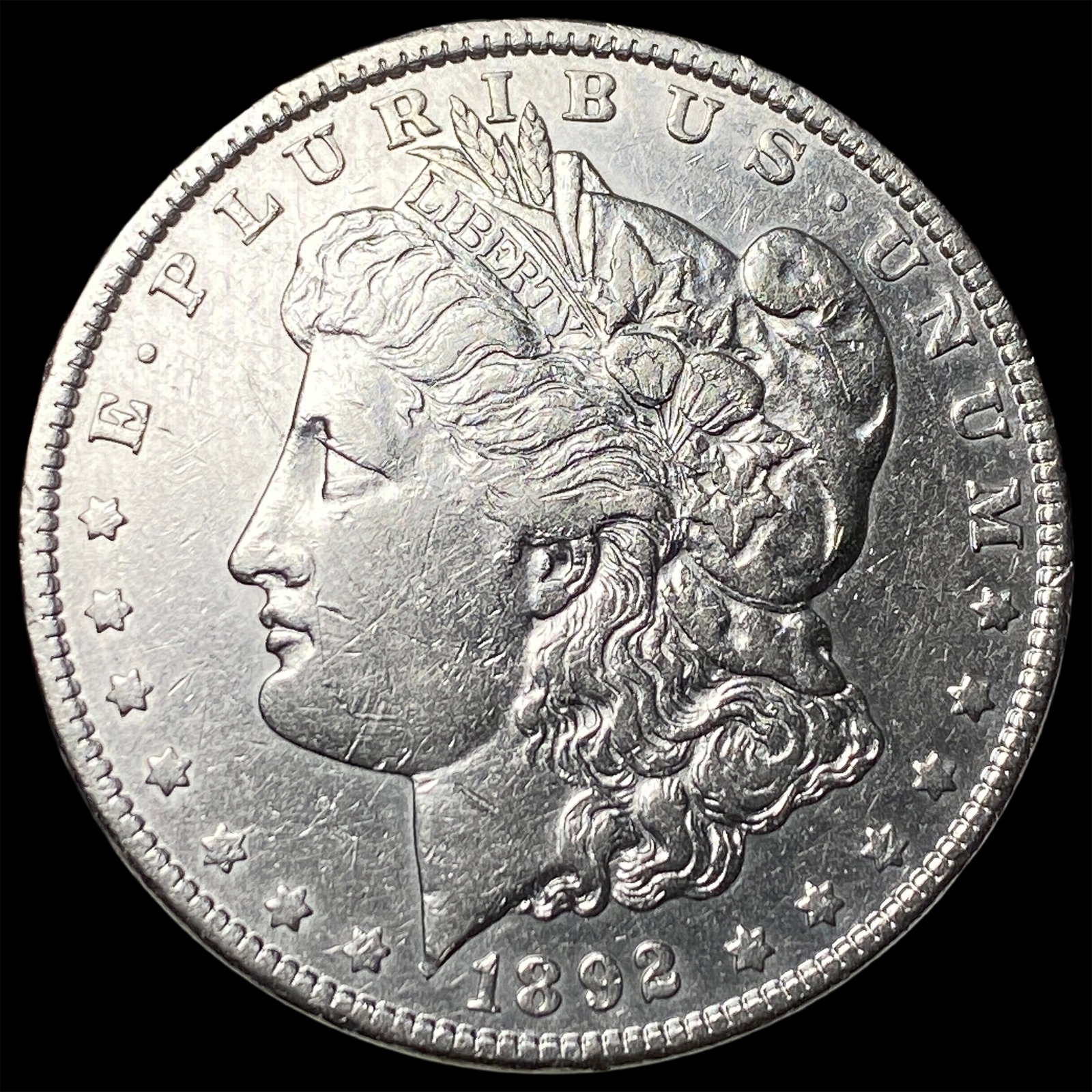 1892 Morgan Silver Dollar CHOICE AU: 1892 Morgan Silver Dollar CHOICE AU