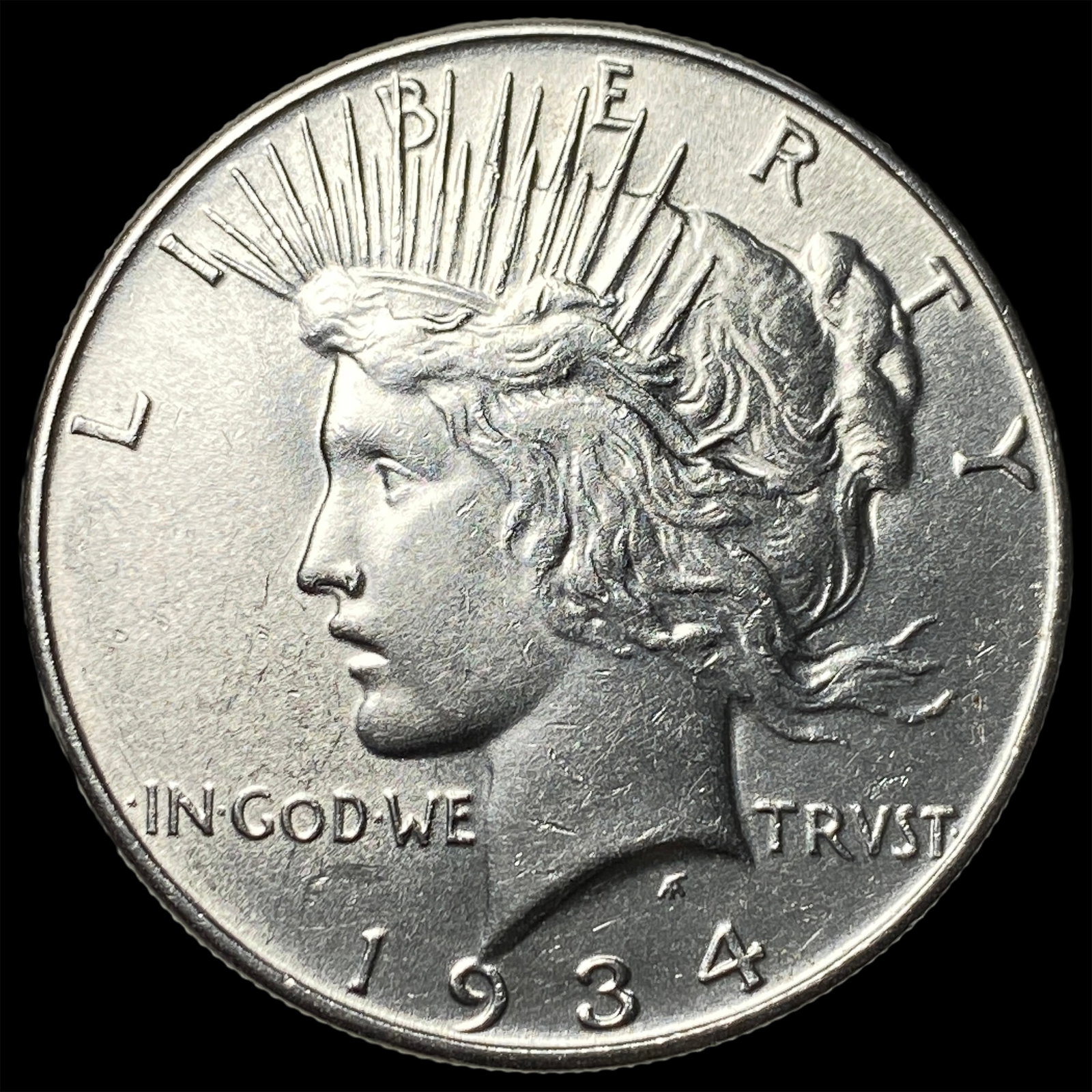 1934 Peace Silver Dollar CHOICE BU: 1934 Peace Silver Dollar CHOICE BU