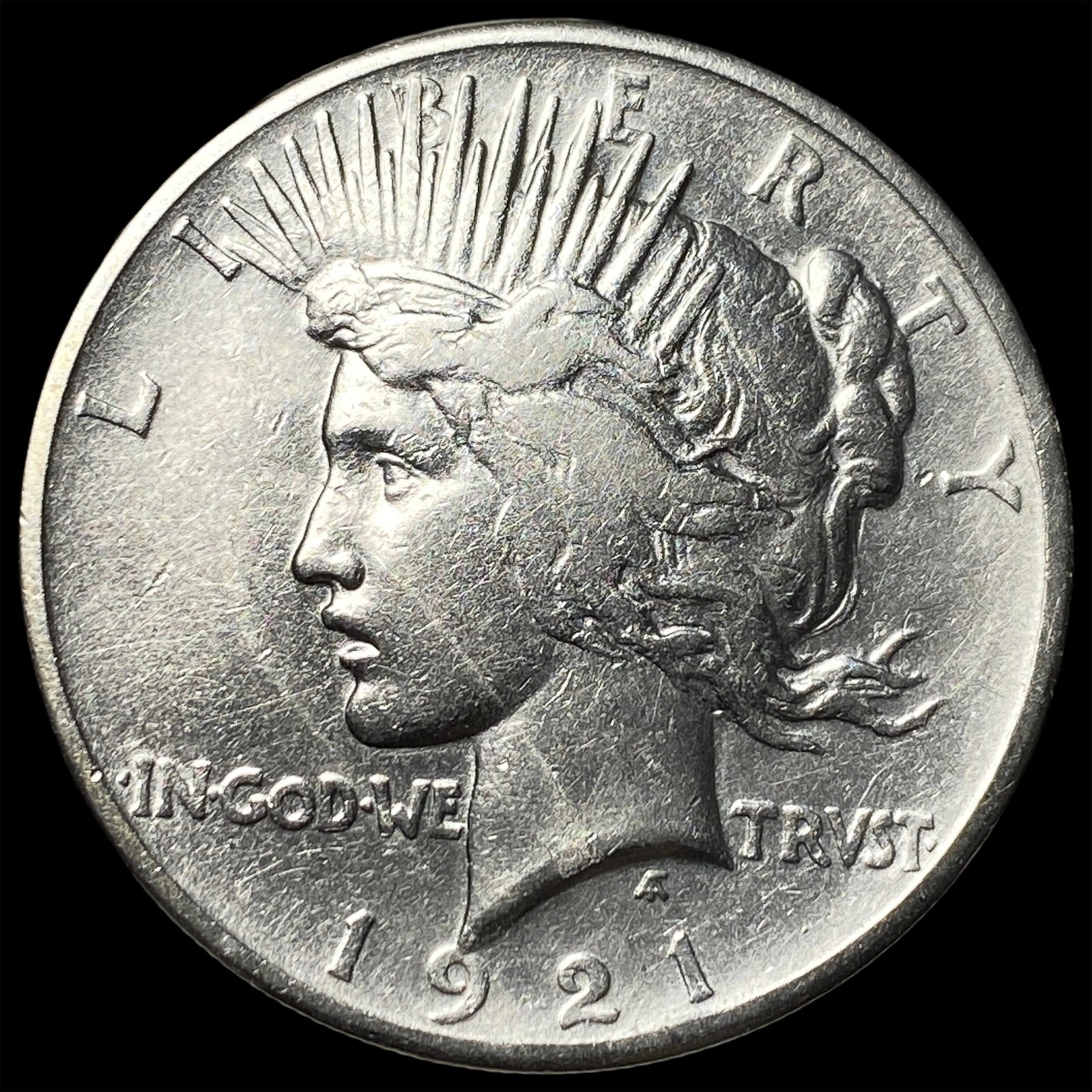 1921 Silver Peace Dollar CHOICE AU: 1921 Silver Peace Dollar CHOICE AU