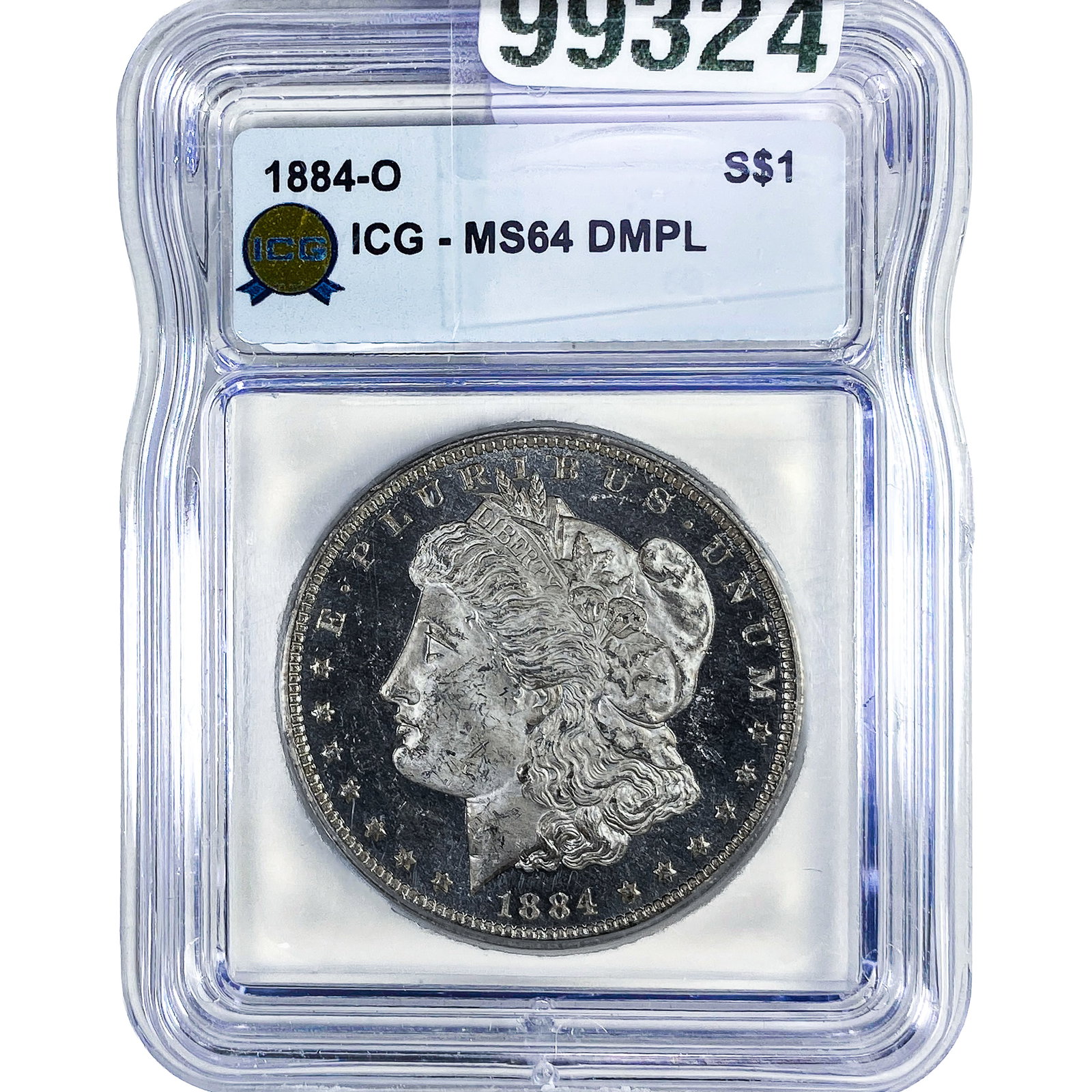 1884-O Morgan Silver Dollar ICG MS64 DMPL: 1884-O Morgan Silver Dollar ICG MS64 DMPL
