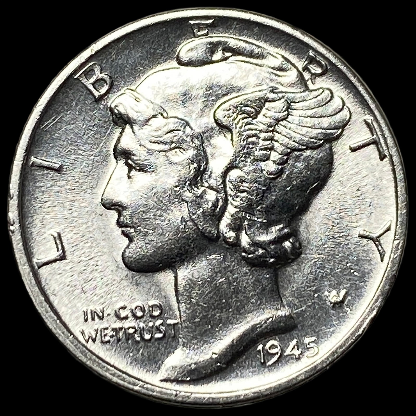 1945 Mercury Dime CHOICE BU (1 of 2)