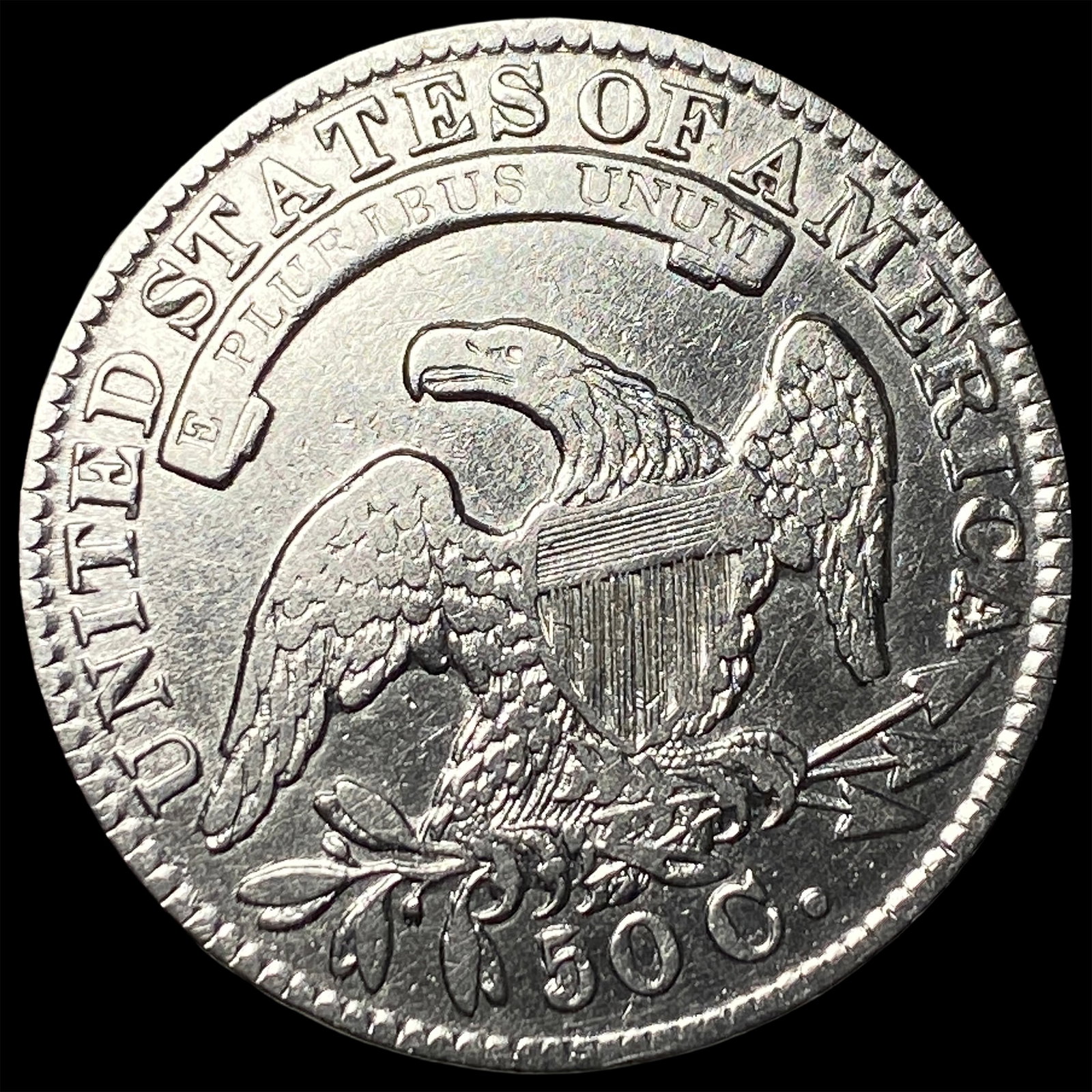 1834 Capped Bust Half Dollar CLOSELY UNCIRCULATED - 2