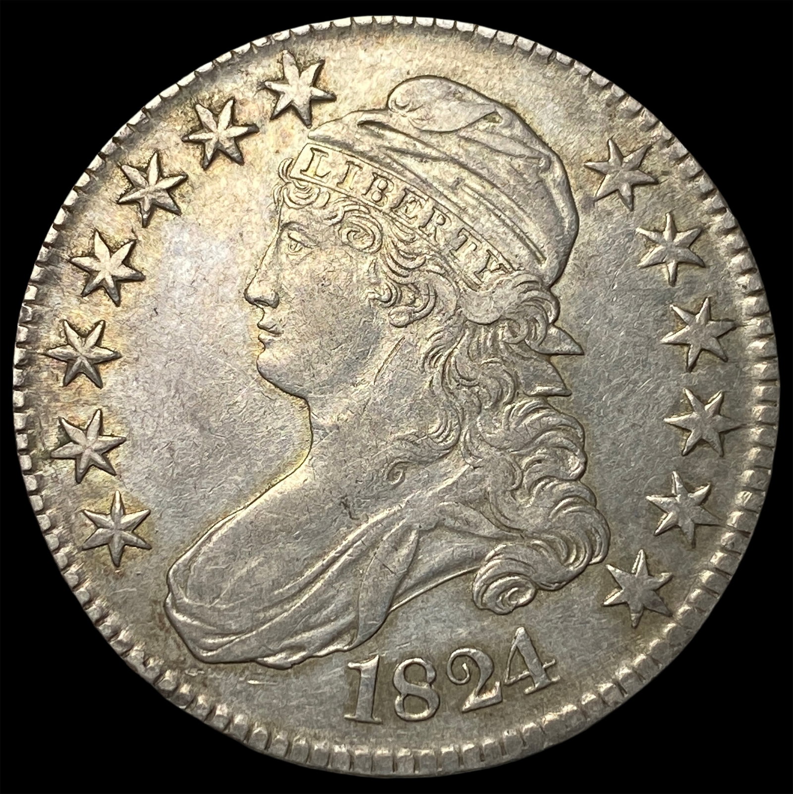 1824 Capped Bust Half Dollar HIGH GRADE: 1824 Capped Bust Half Dollar HIGH GRADE