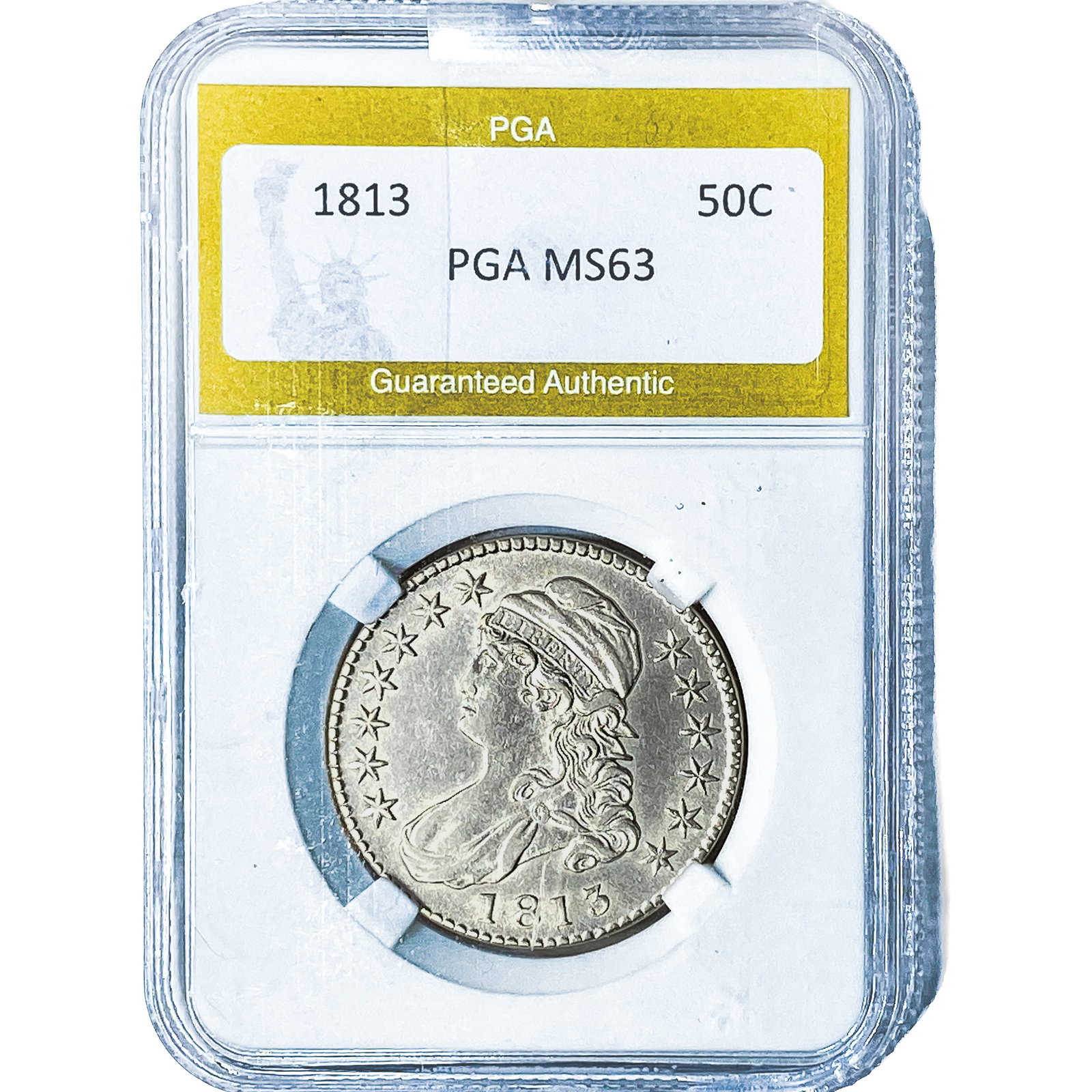 1813 Capped Bust Half Dollar PGA MS63 (1 of 2)