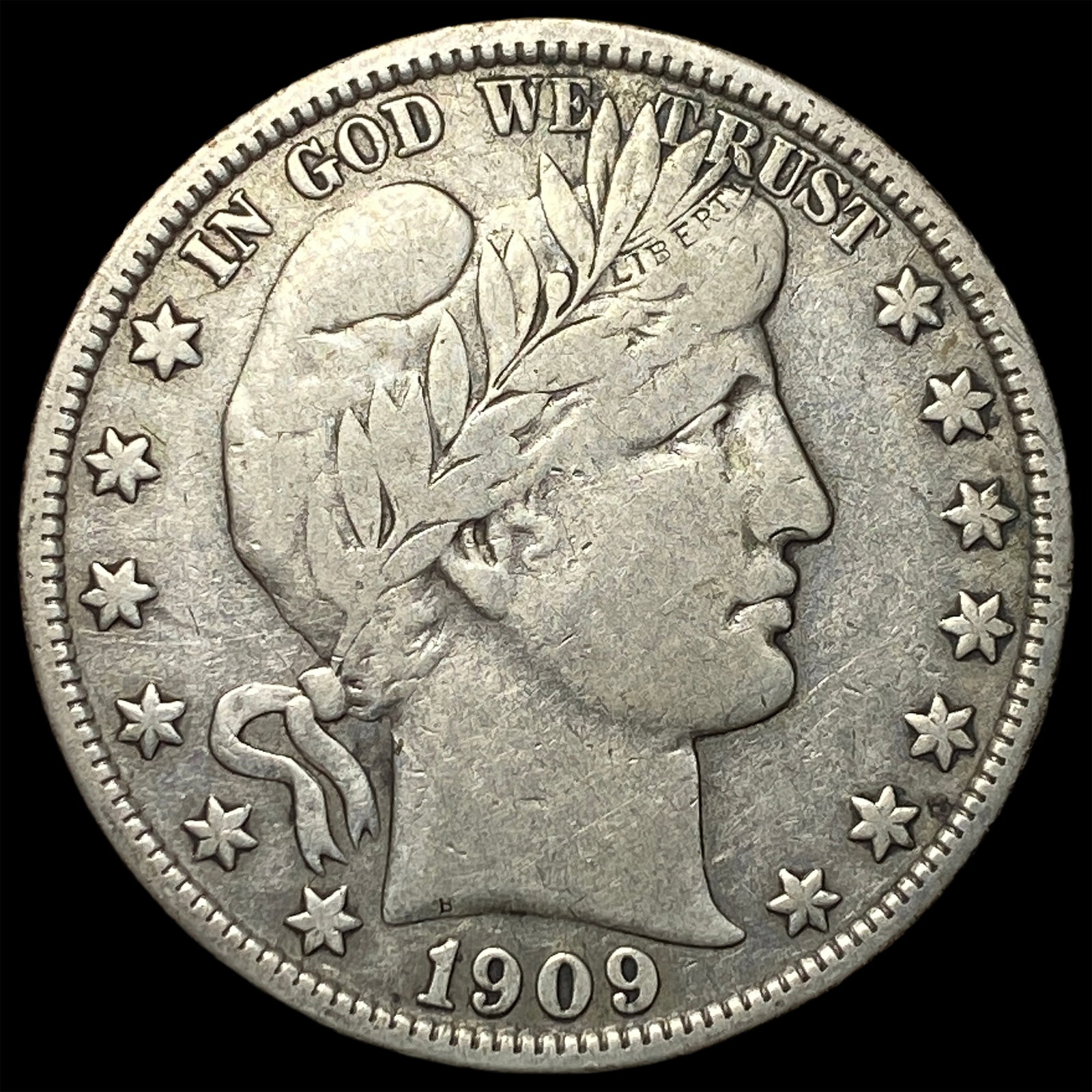 1909 Barber Half Dollar NEARLY UNCIRCULATED (1 of 2)