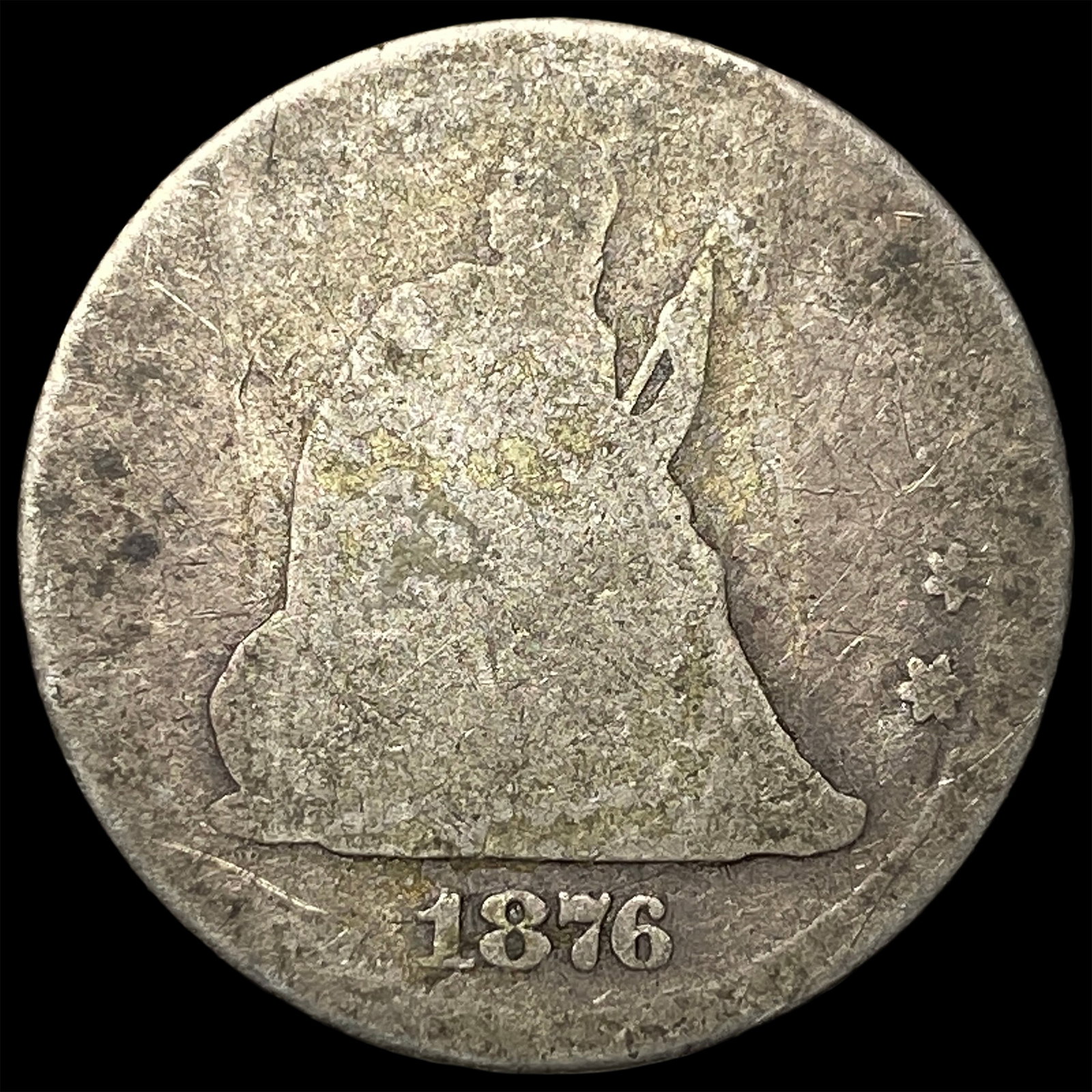 1876 Seated Liberty Quarter NICELY CIRCULATED (1 of 2)