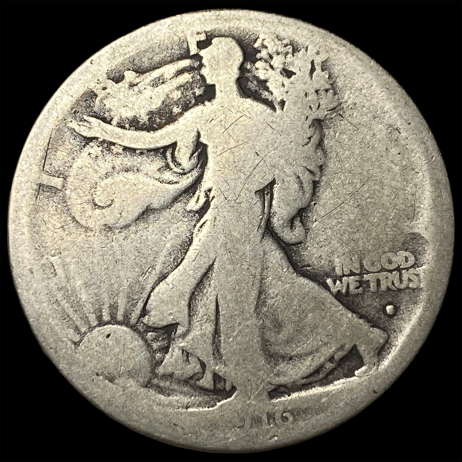 1916 Walking Liberty Half Dollar NICELY CIRCULATED: 1916 Walking Liberty Half Dollar NICELY CIRCULATED