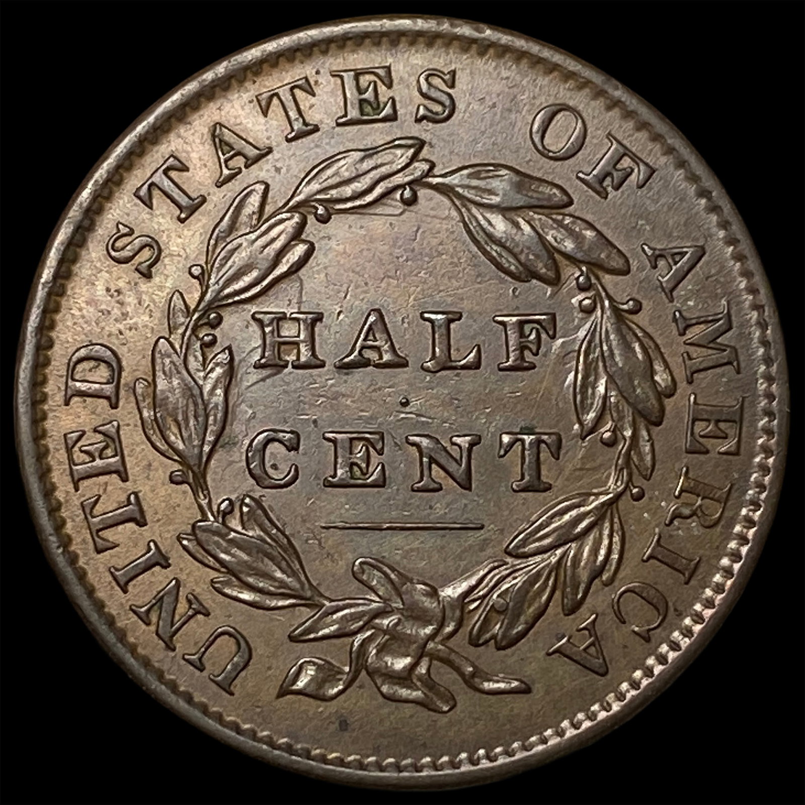 1835 Copper Half Cent UNCIRCULATED - 2