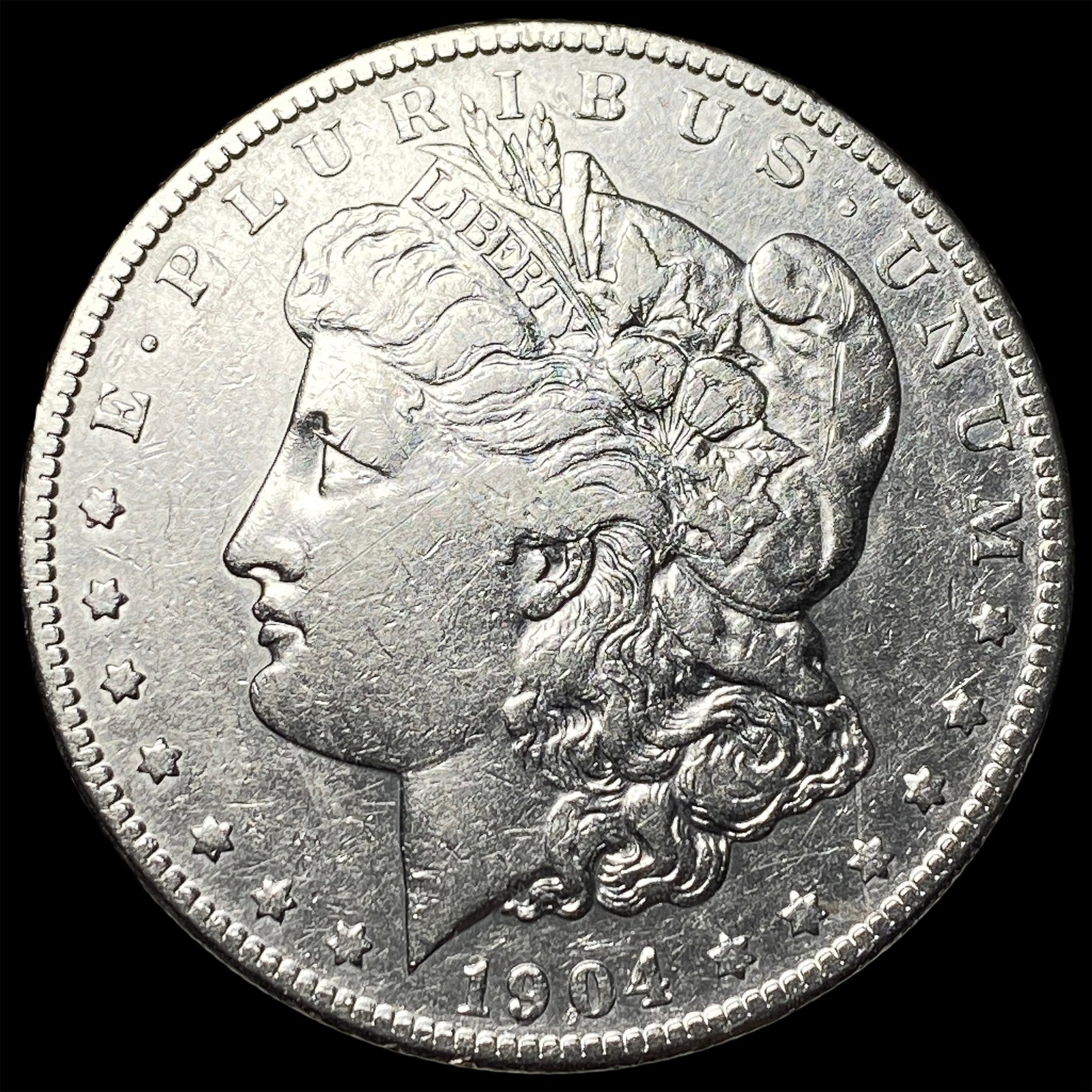 1904-O Silver Morgan Dollar NEARLY UNCIRCULATED: 1904-O Silver Morgan Dollar NEARLY UNCIRCULATED