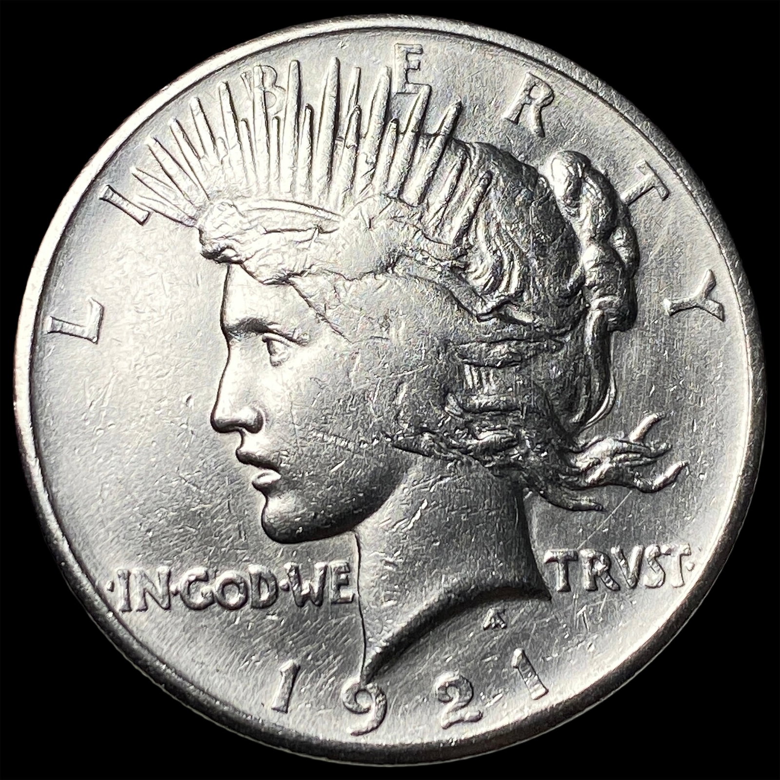 1921 Silver Peace Dollar CLOSELY UNCIRCULATED: 1921 Silver Peace Dollar CLOSELY UNCIRCULATED
