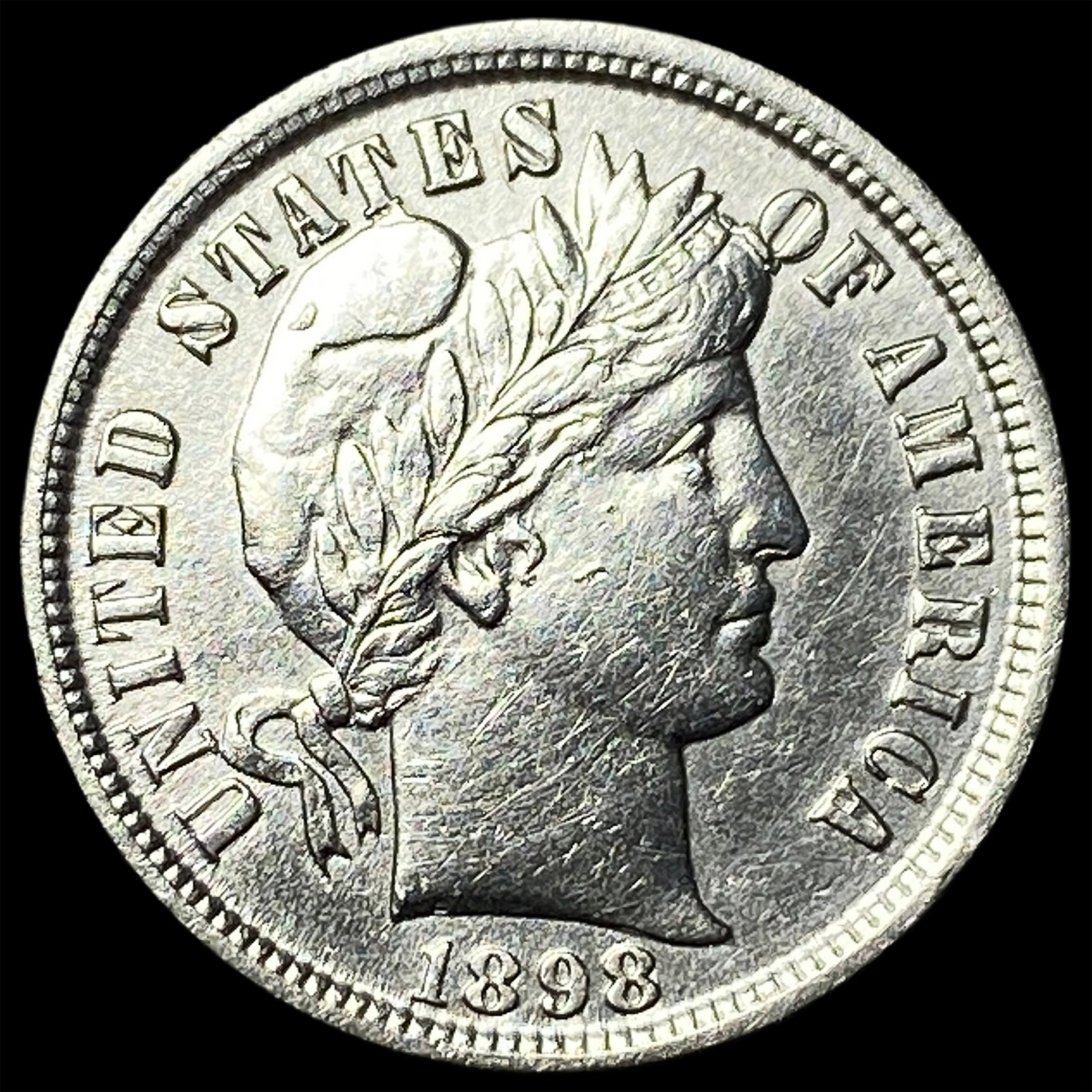 1898 Silver Barber Dime UNCIRCULATED: 1898 Silver Barber Dime UNCIRCULATED