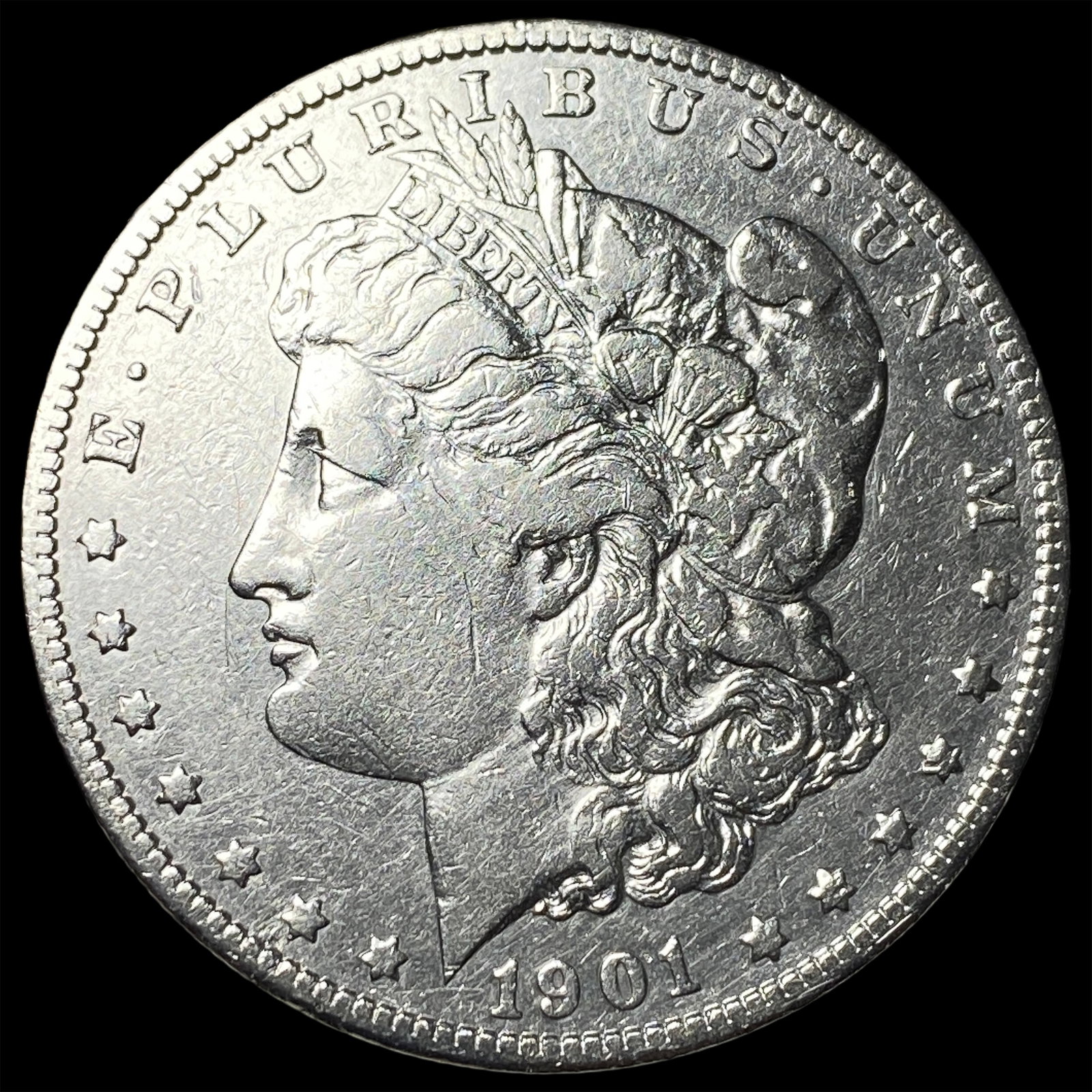 1901-S Silver Morgan Dollar CLOSELY UNCIRCULATED: 1901-S Silver Morgan Dollar CLOSELY UNCIRCULATED