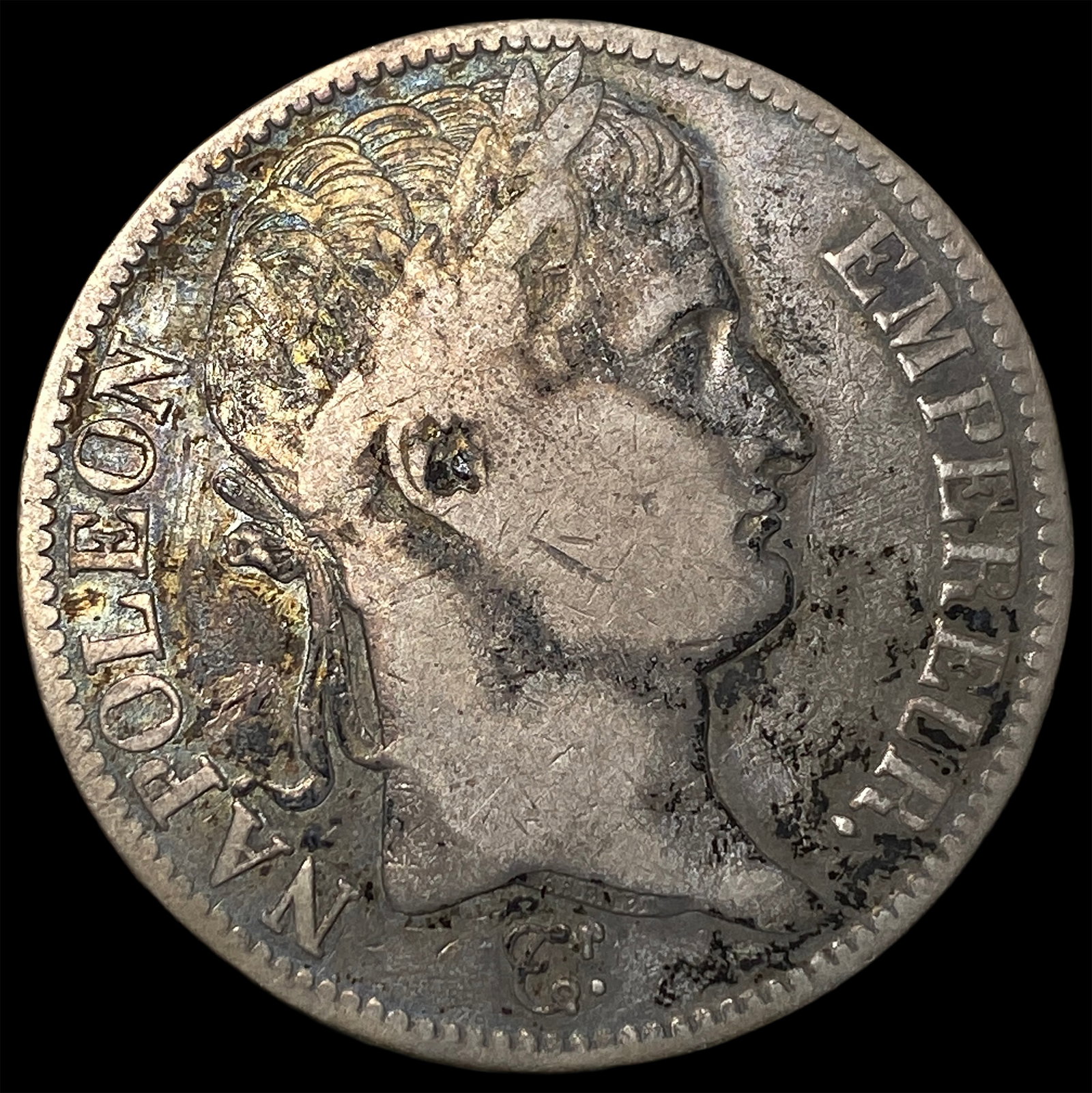 1810-A Silver 5 Francs Napoleon I France NEARLY UNCIRCULATED (1 of 2)