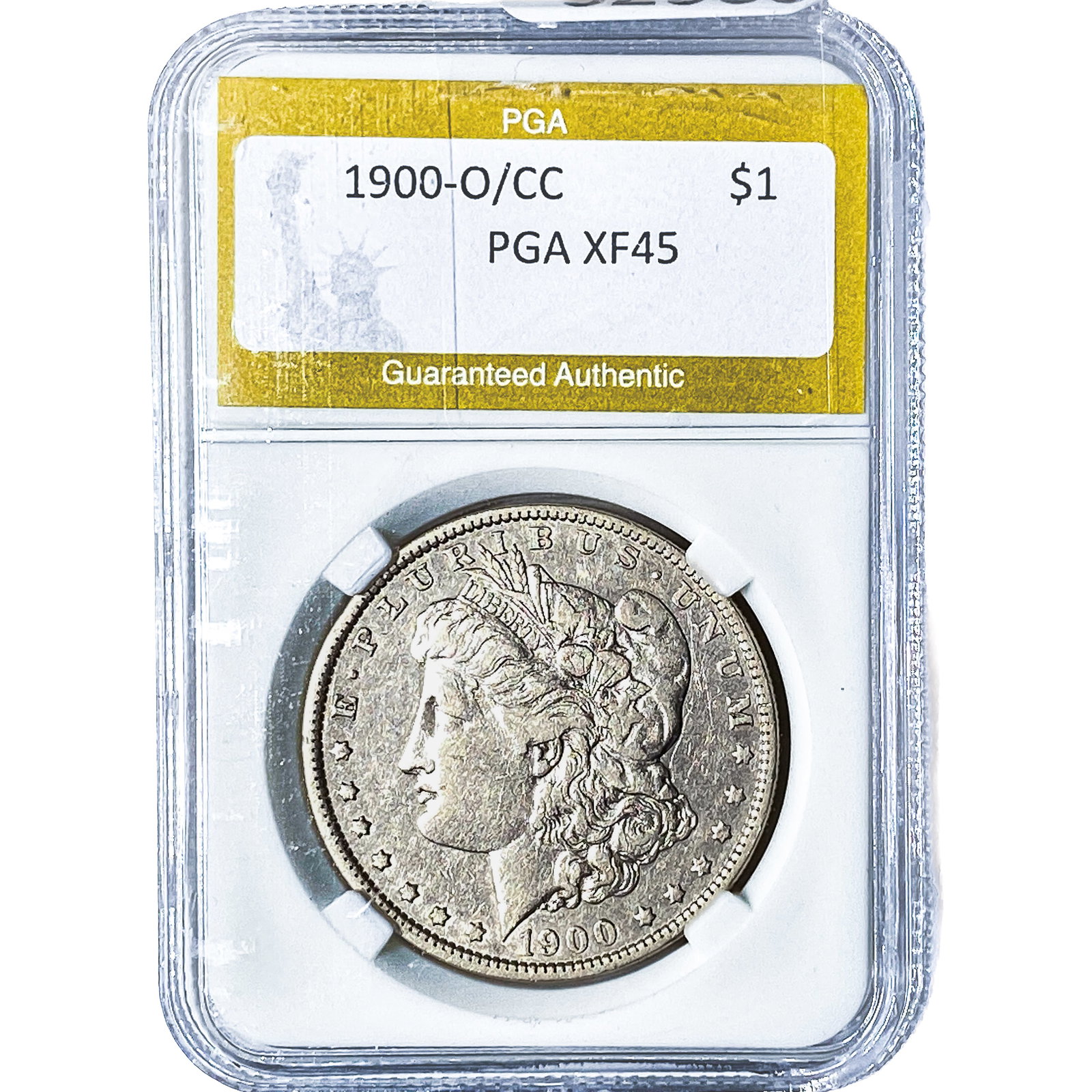 1900-O/CC Morgan Silver Dollar PGA XF45: 1900-O/CC Morgan Silver Dollar PGA XF45