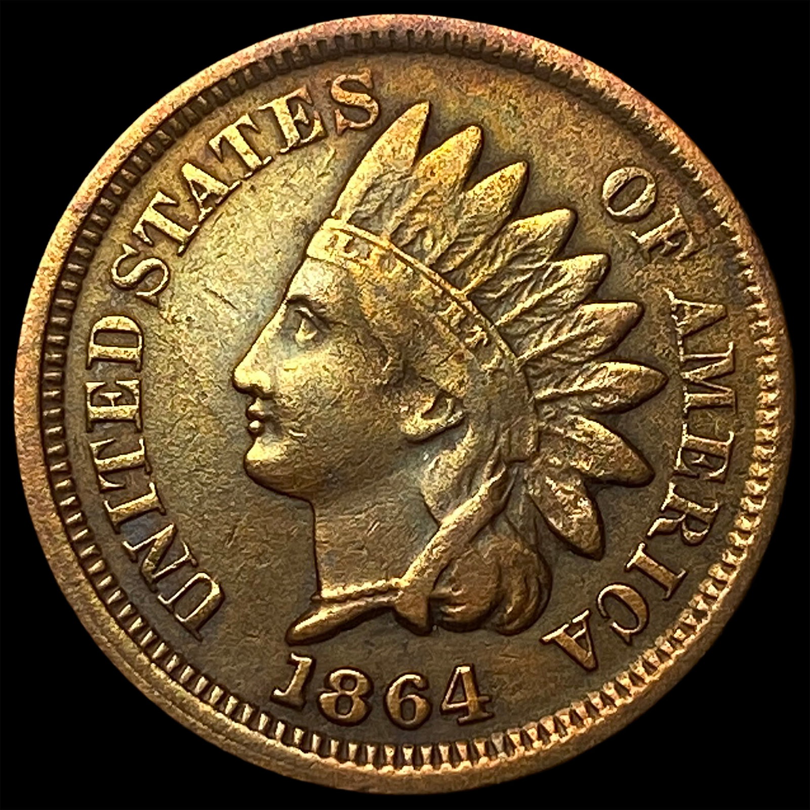 1864 Bronze Indian Head Cent UNCIRCULATED (1 of 2)