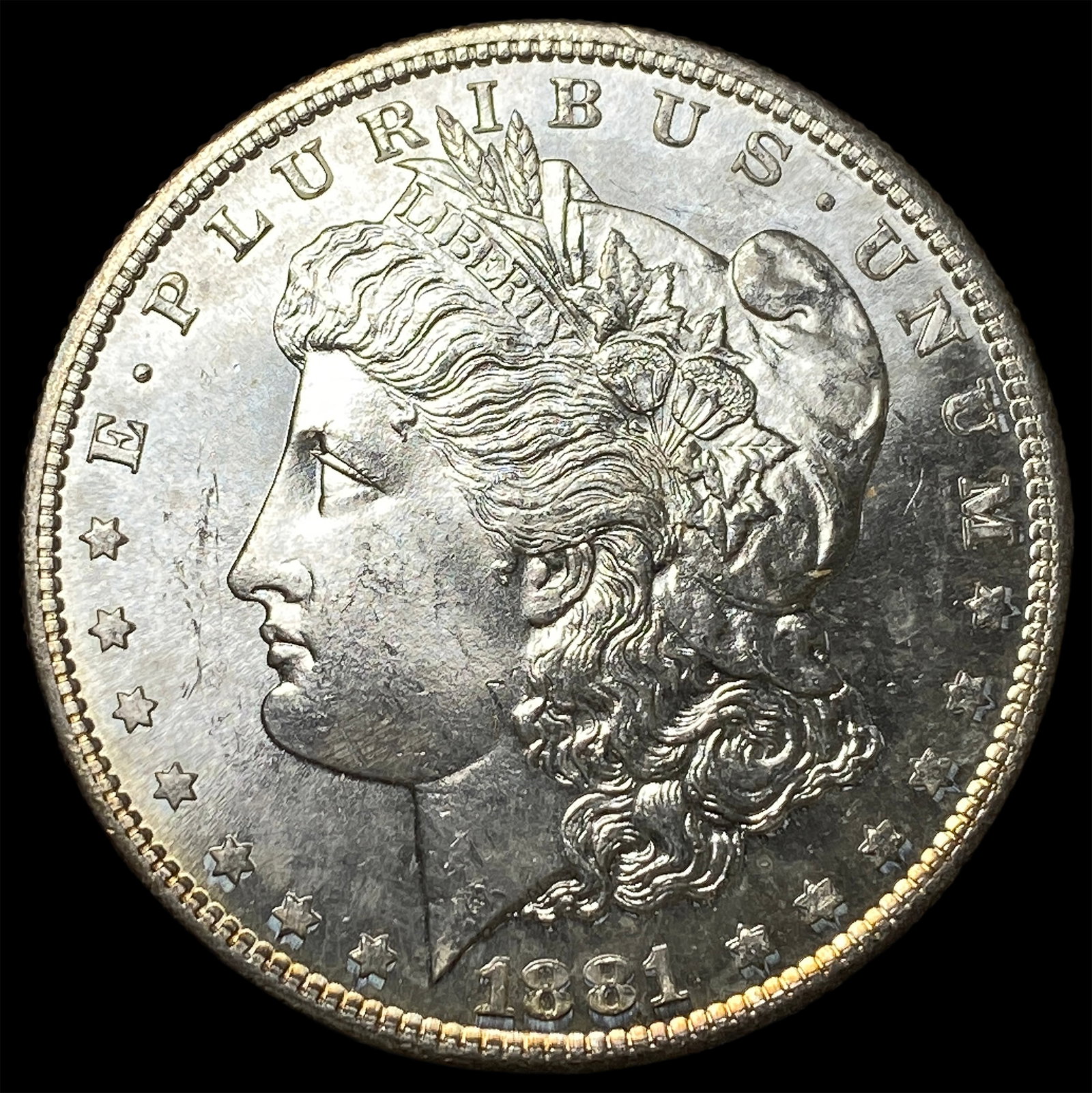 1881-S Silver Morgan Dollar CHOICE BU: 1881-S Silver Morgan Dollar CHOICE BU