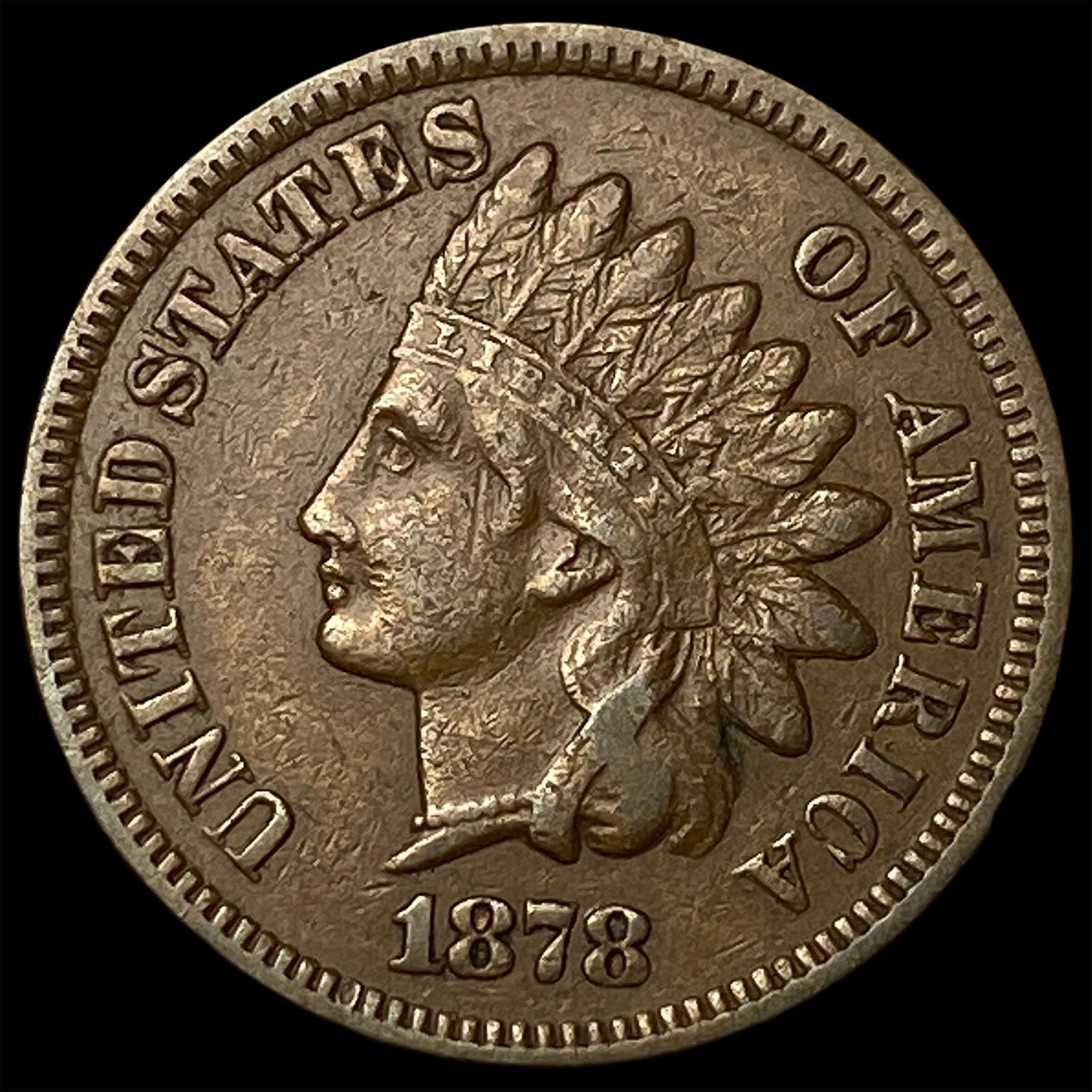 1878 Indian Head Cent CHOICE AU: 1878 Indian Head Cent CHOICE AU