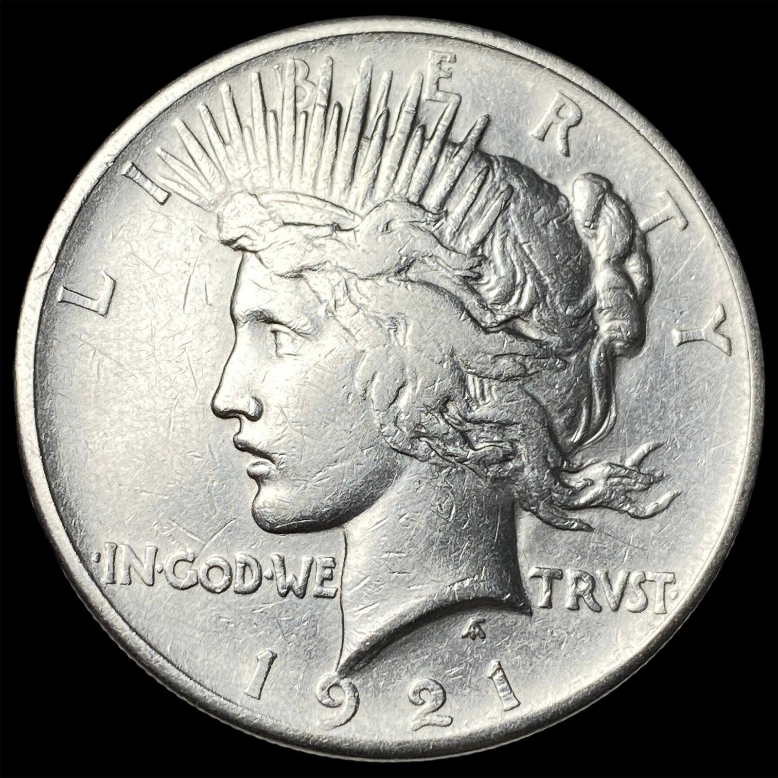 1921 Silver Peace Dollar CHOICE AU: 1921 Silver Peace Dollar CHOICE AU