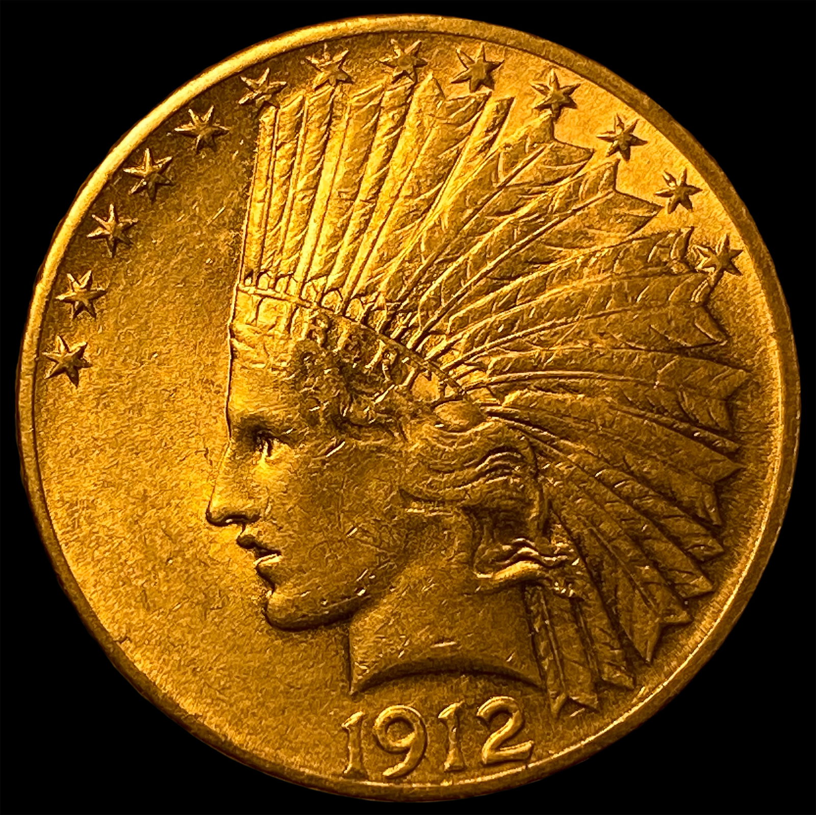 1912 Indian Head Eagle $10 Gold Coin UNCIRCULATED (1 of 2)