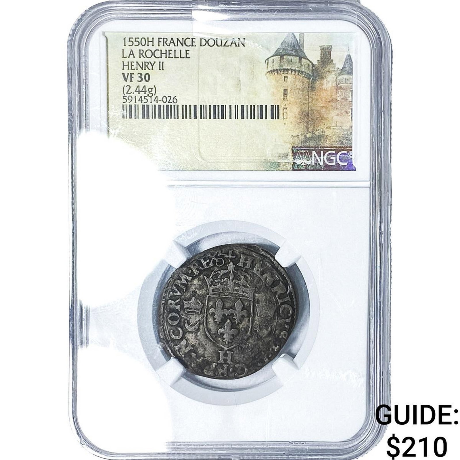 1550H France La Rochelle Henry IV BI Douzan NGC VF30 (1 of 2)