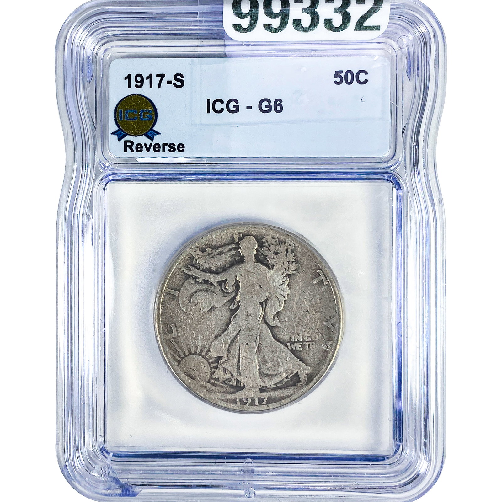 1917-S Walking Liberty Half Dollar ICG G6 Rev.: 1917-S Walking Liberty Half Dollar ICG G6 Rev.