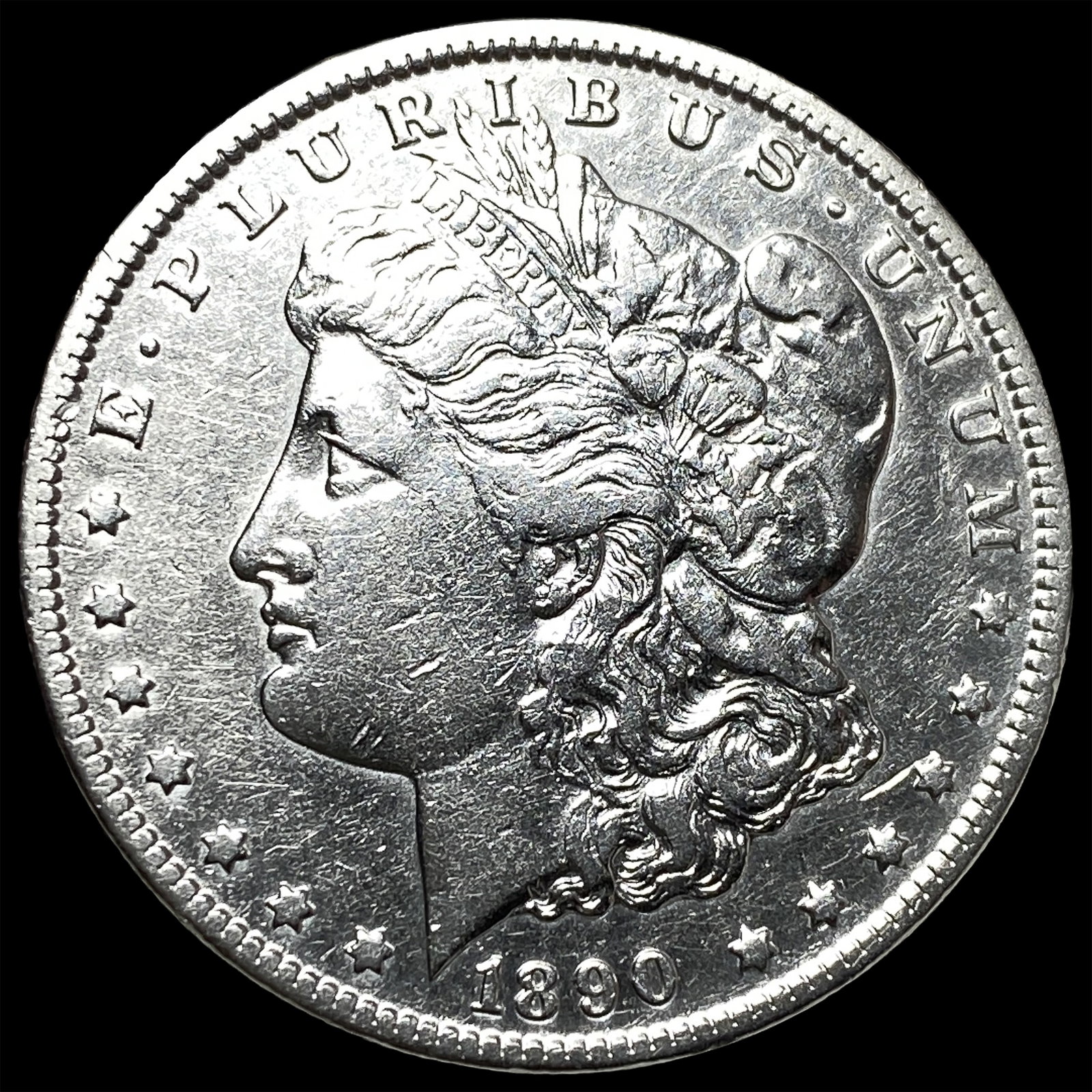 1890-CC Silver Morgan Dollar CHOICE AU: 1890-CC Silver Morgan Dollar CHOICE AU