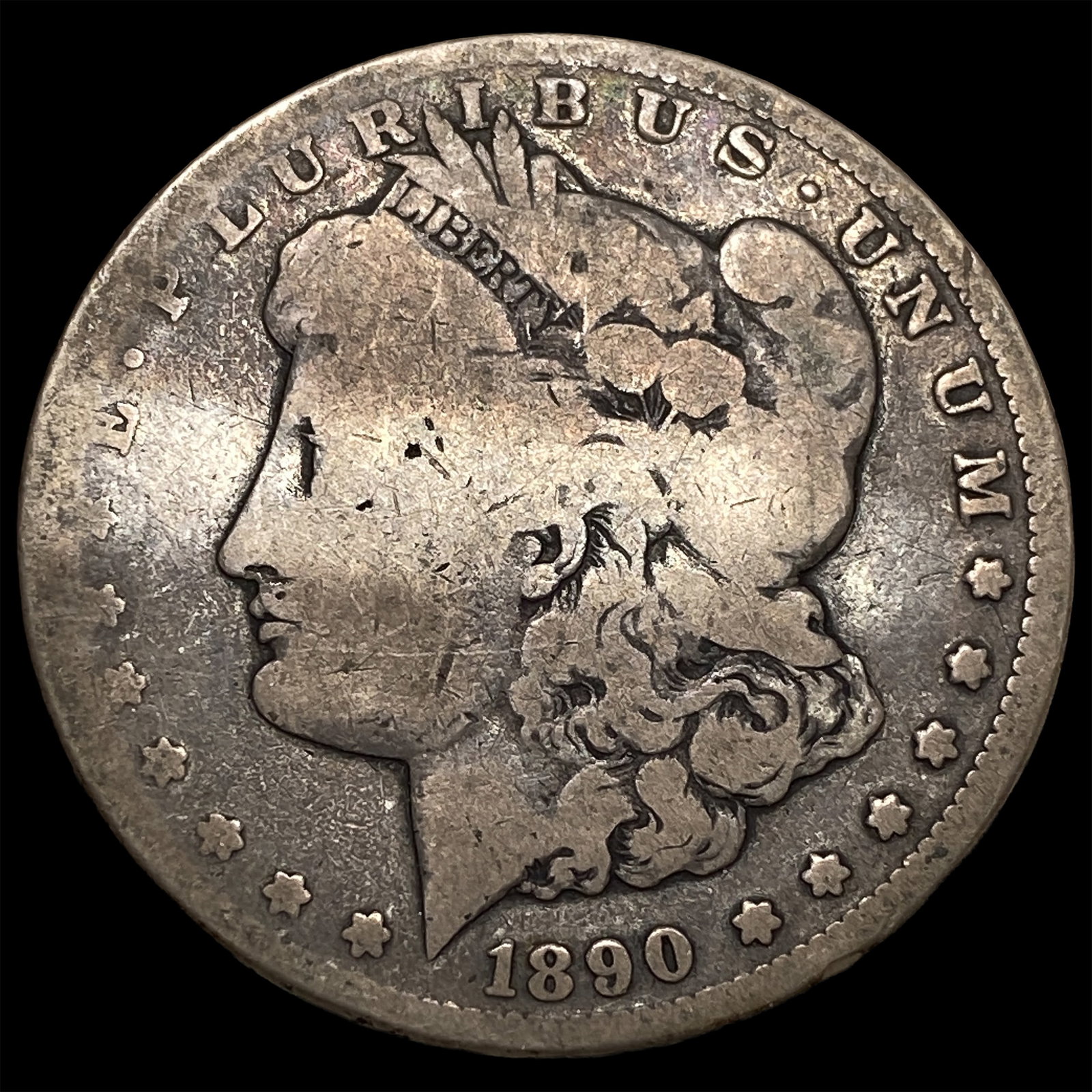 1890-CC Silver Morgan Dollar LIGHTLY CIRCULATED: 1890-CC Silver Morgan Dollar LIGHTLY CIRCULATED