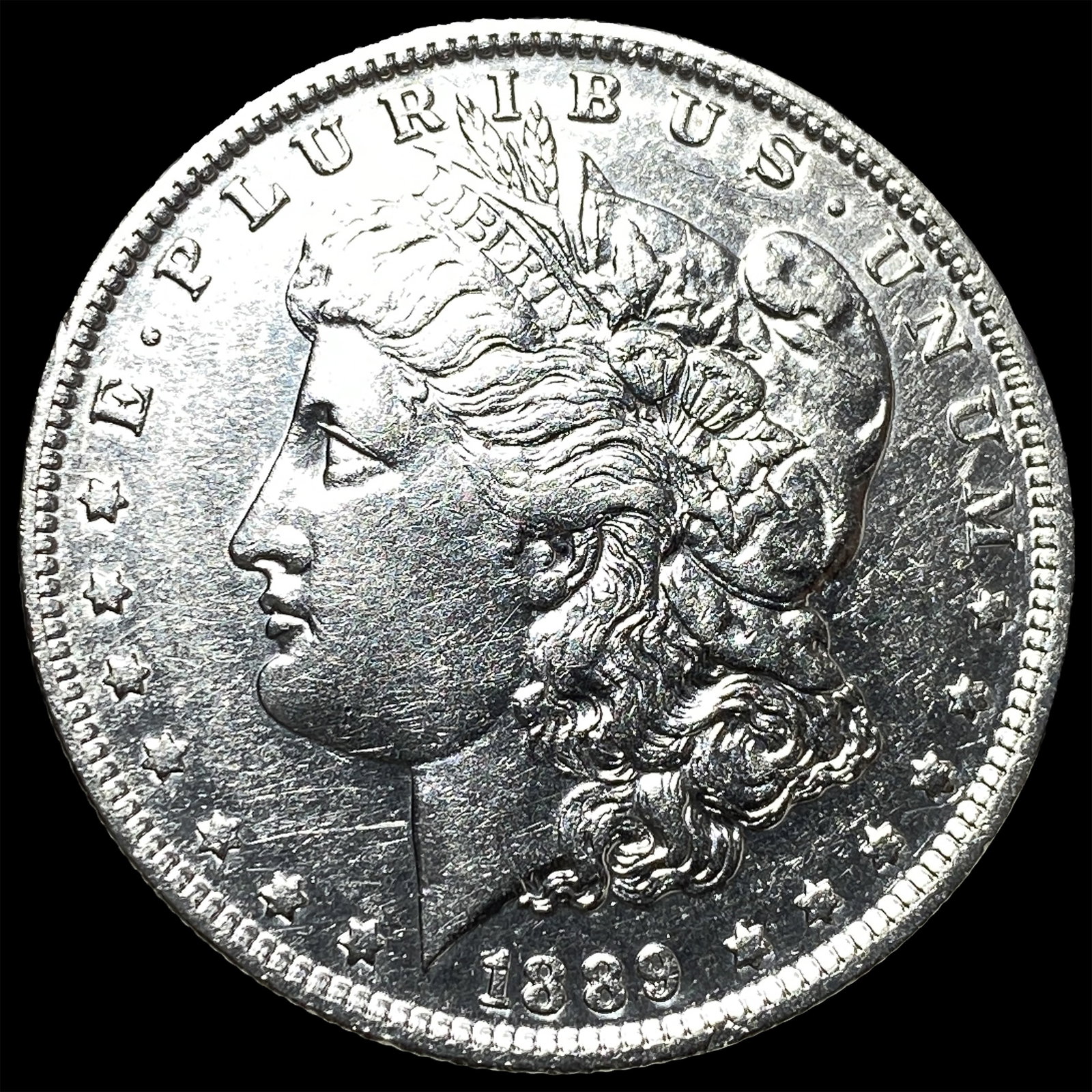 1889 Morgan Silver Dollar CLOSELY UNCIRCULATED: 1889 Morgan Silver Dollar CLOSELY UNCIRCULATED