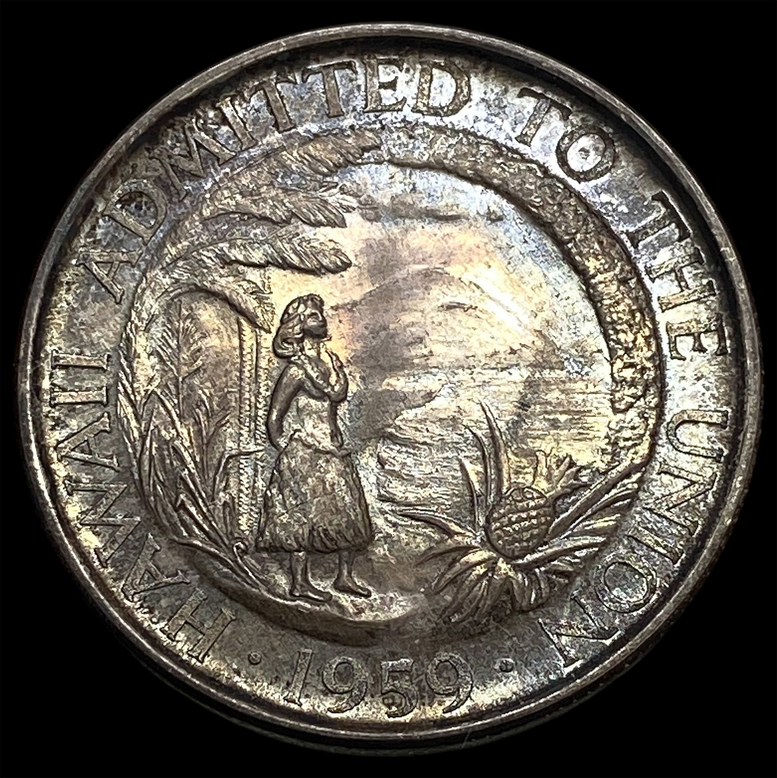Hawaii 1959 Silver Statehood Medal UNCIRCULATED: Hawaii 1959 Silver Statehood Medal UNCIRCULATED