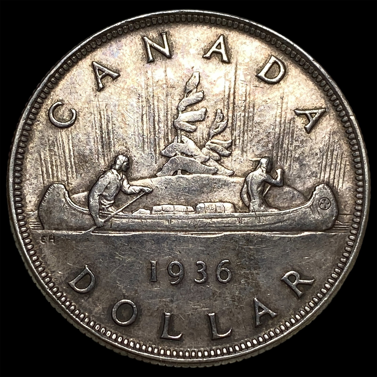 1936 Canada Silver Dollar UNCIRCULATED - 2