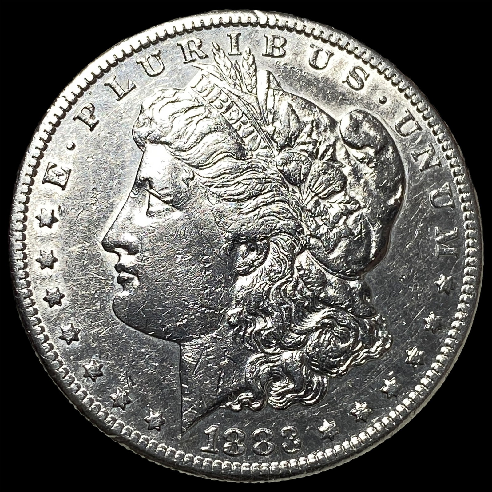 1883 Silver Morgan Dollar CLOSELY UNCIRCULATED: 1883 Silver Morgan Dollar CLOSELY UNCIRCULATED