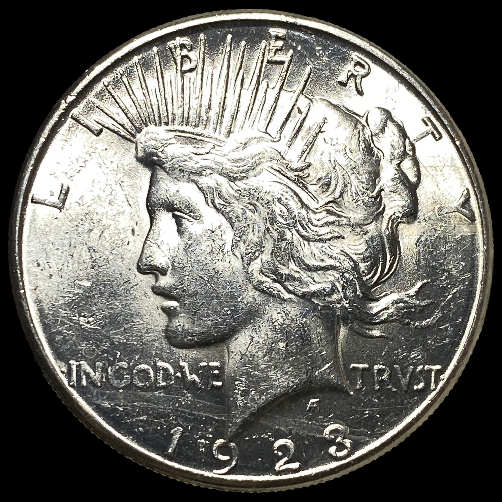 1923-S Silver Peace Dollar CHOICE BU: 1923-S Silver Peace Dollar CHOICE BU