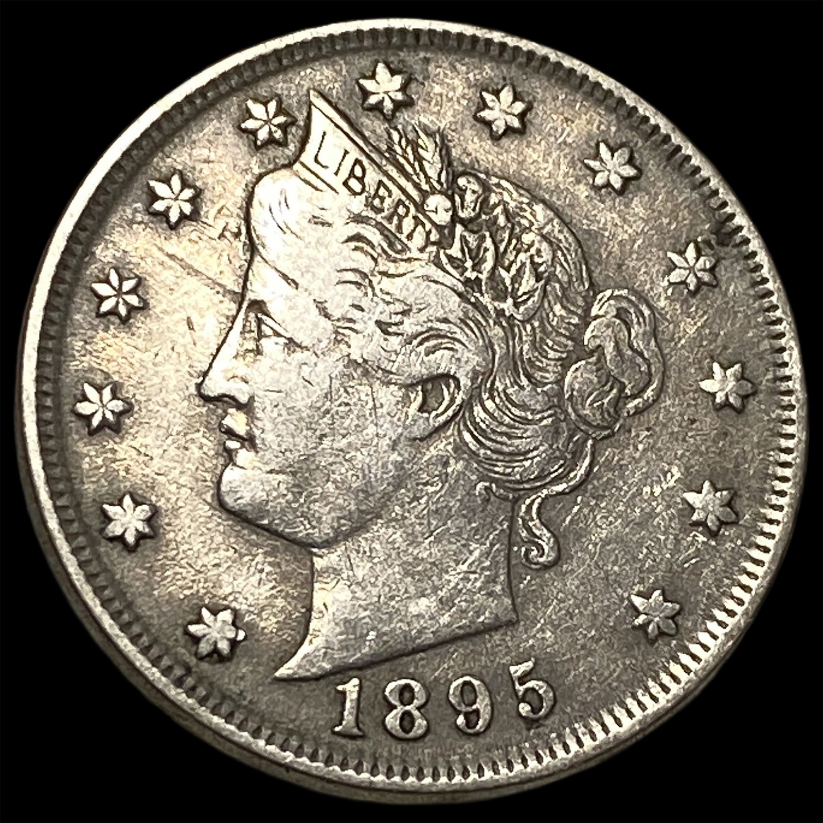 1895 Liberty Head Nickel CLOSELY UNCIRCULATED: 1895 Liberty Head Nickel CLOSELY UNCIRCULATED