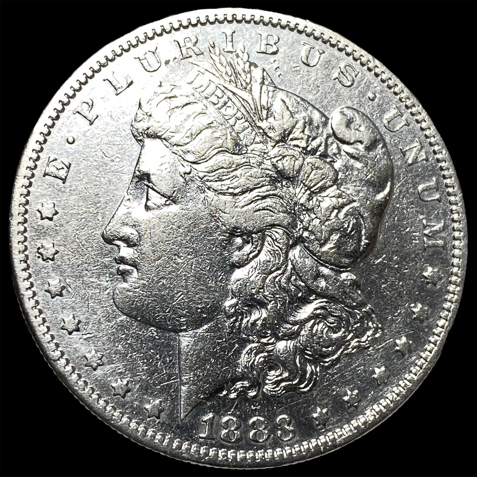 1883-S Silver Morgan Dollar CLOSELY UNCIRCULATED: 1883-S Silver Morgan Dollar CLOSELY UNCIRCULATED