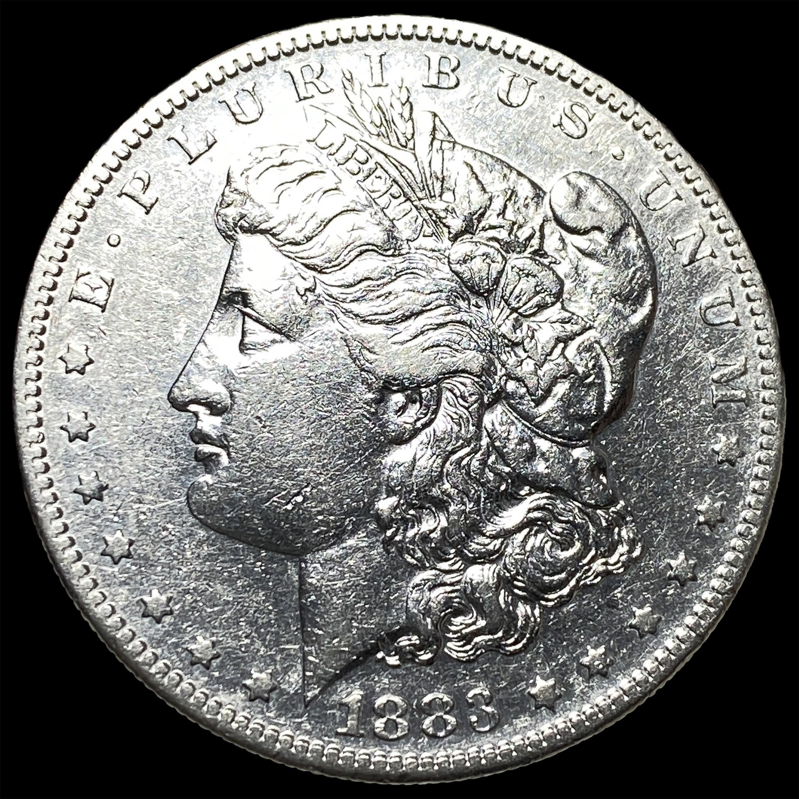 1883-S Silver Morgan Dollar CLOSELY UNCIRCULATED: 1883-S Silver Morgan Dollar CLOSELY UNCIRCULATED