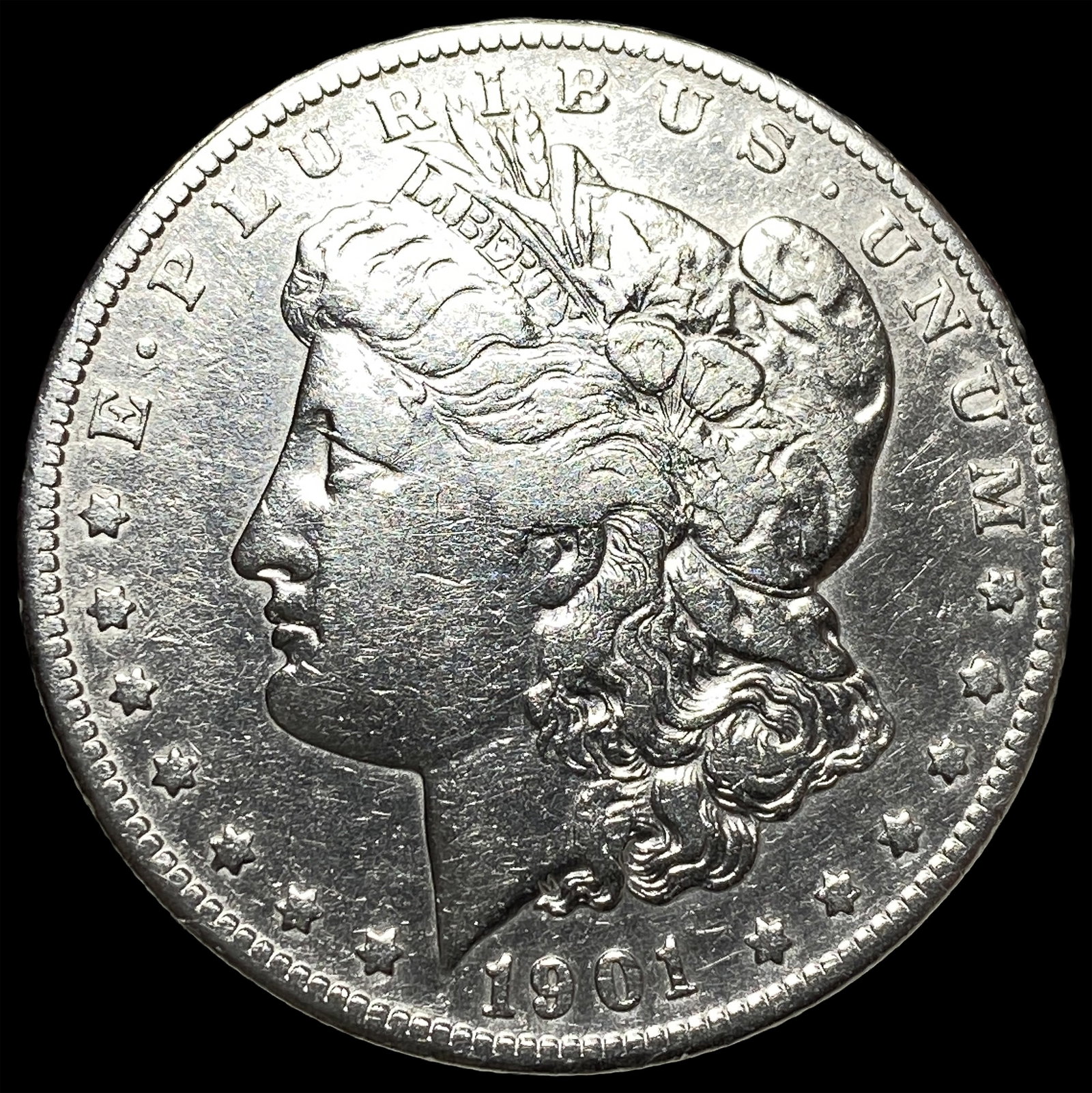 1901-S Silver Morgan Dollar NEARLY UNCIRCULATED: 1901-S Silver Morgan Dollar NEARLY UNCIRCULATED
