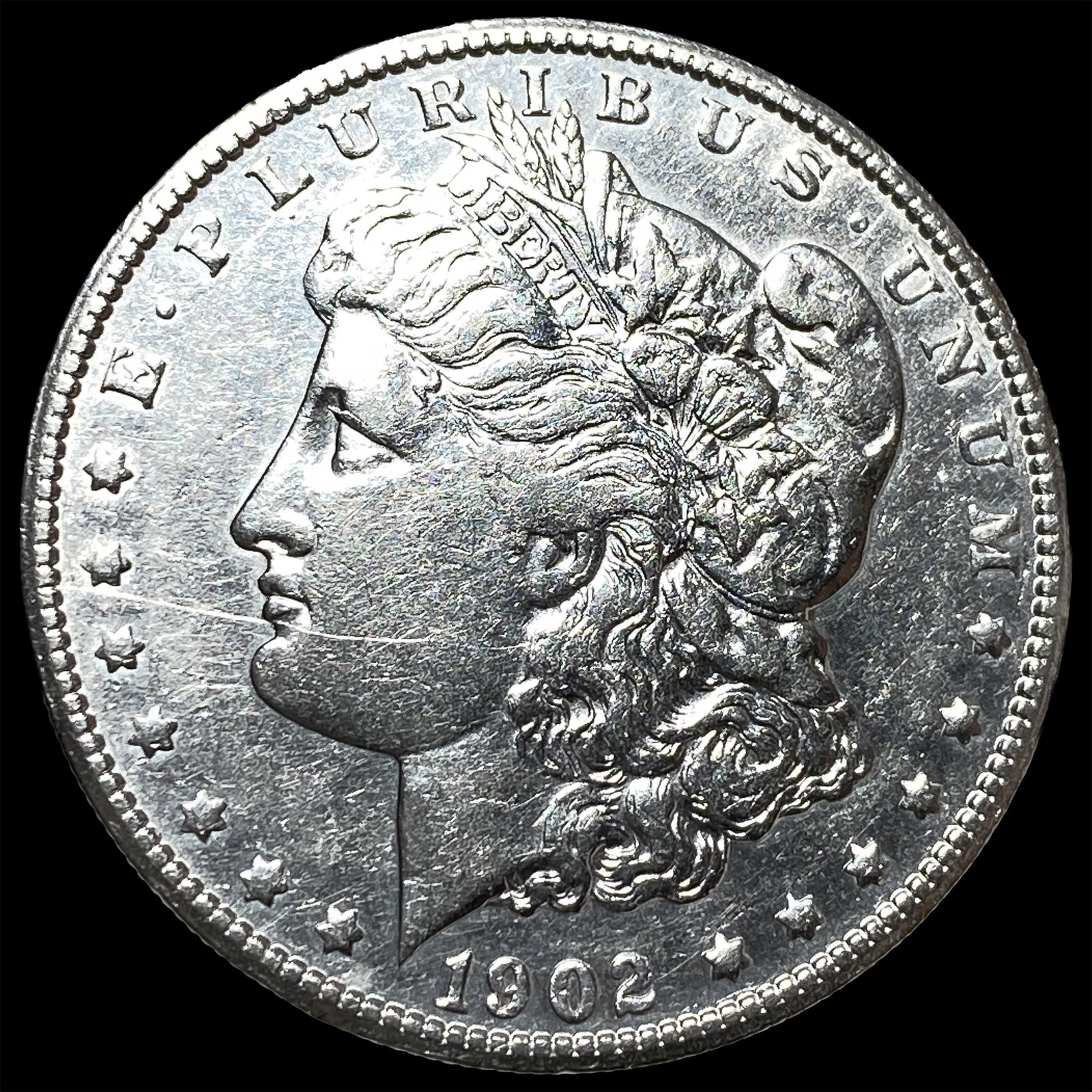 1902-S Silver Morgan Dollar CLOSELY UNCIRCULATED: 1902-S Silver Morgan Dollar CLOSELY UNCIRCULATED