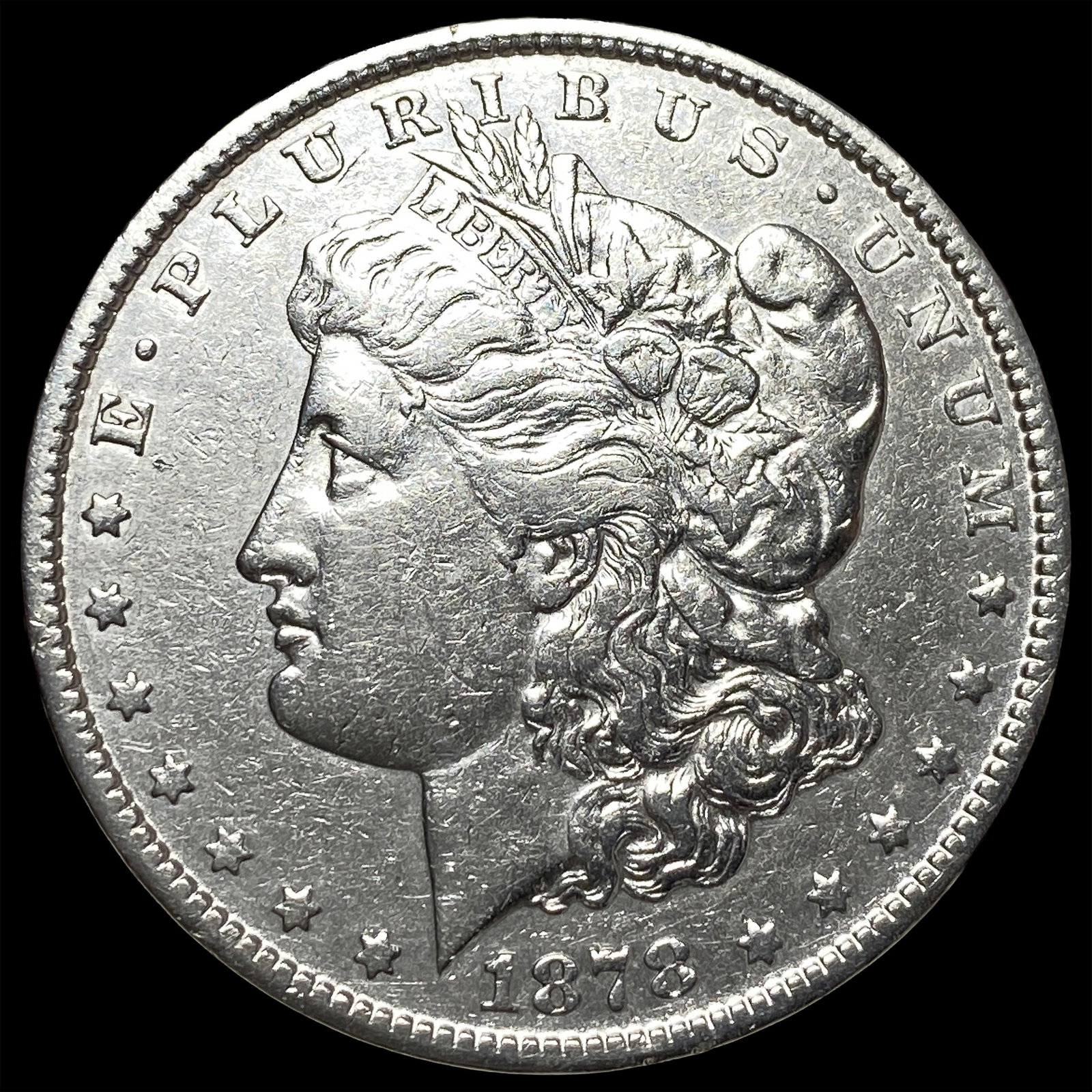 1878-S Silver Morgan Dollar CLOSELY UNCIRCULATED: 1878-S Silver Morgan Dollar CLOSELY UNCIRCULATED