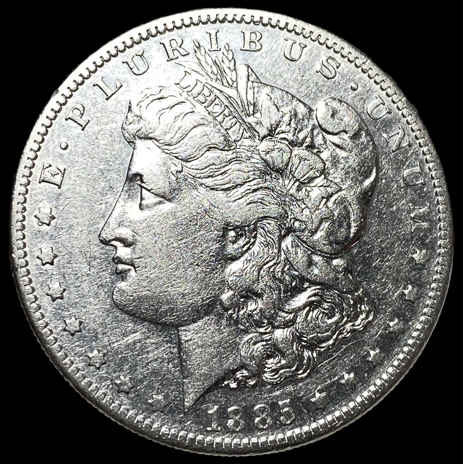 1885-S Silver Morgan Dollar CLOSELY UNCIRCULATED: 1885-S Silver Morgan Dollar CLOSELY UNCIRCULATED